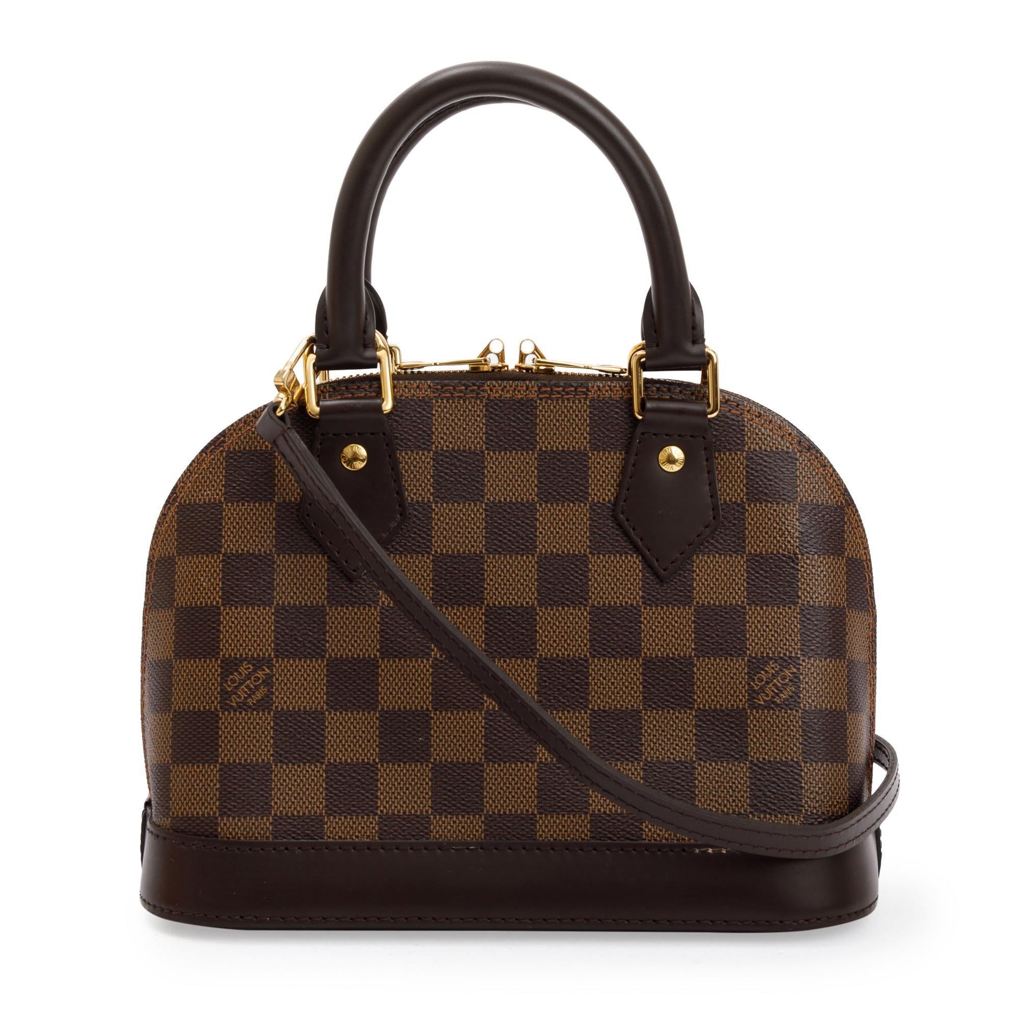 Louis Vuitton 2020 Damier Ebene Alma BB w/ Box