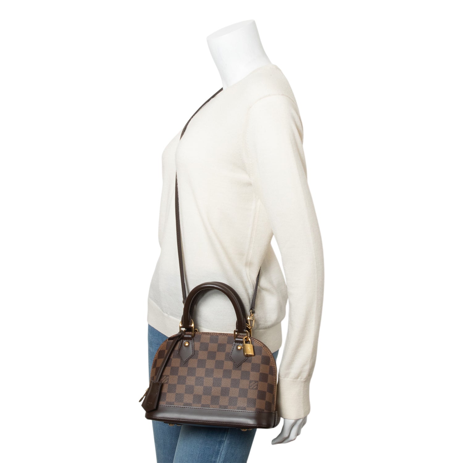 Louis Vuitton 2020 Damier Ebene Alma BB w/ Strap