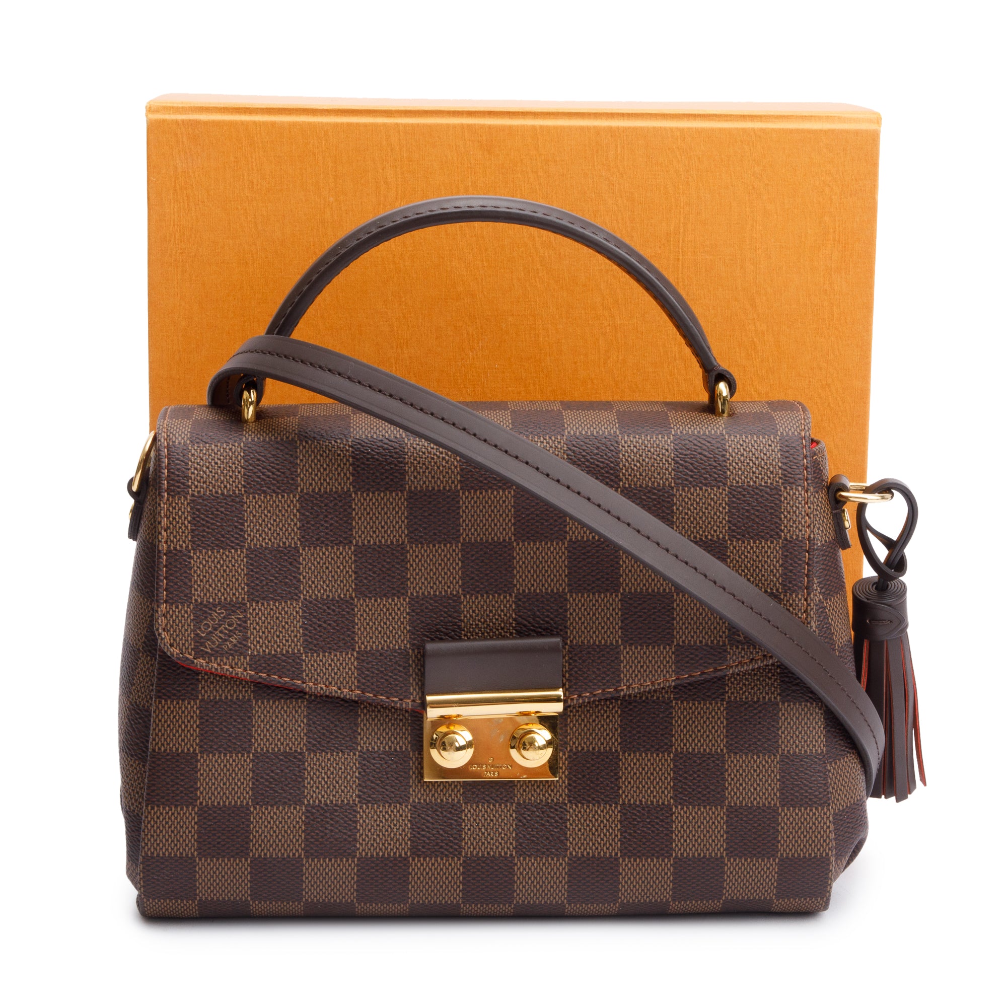 Louis Vuitton 2020 Damier Ebene Croisette w/ Box