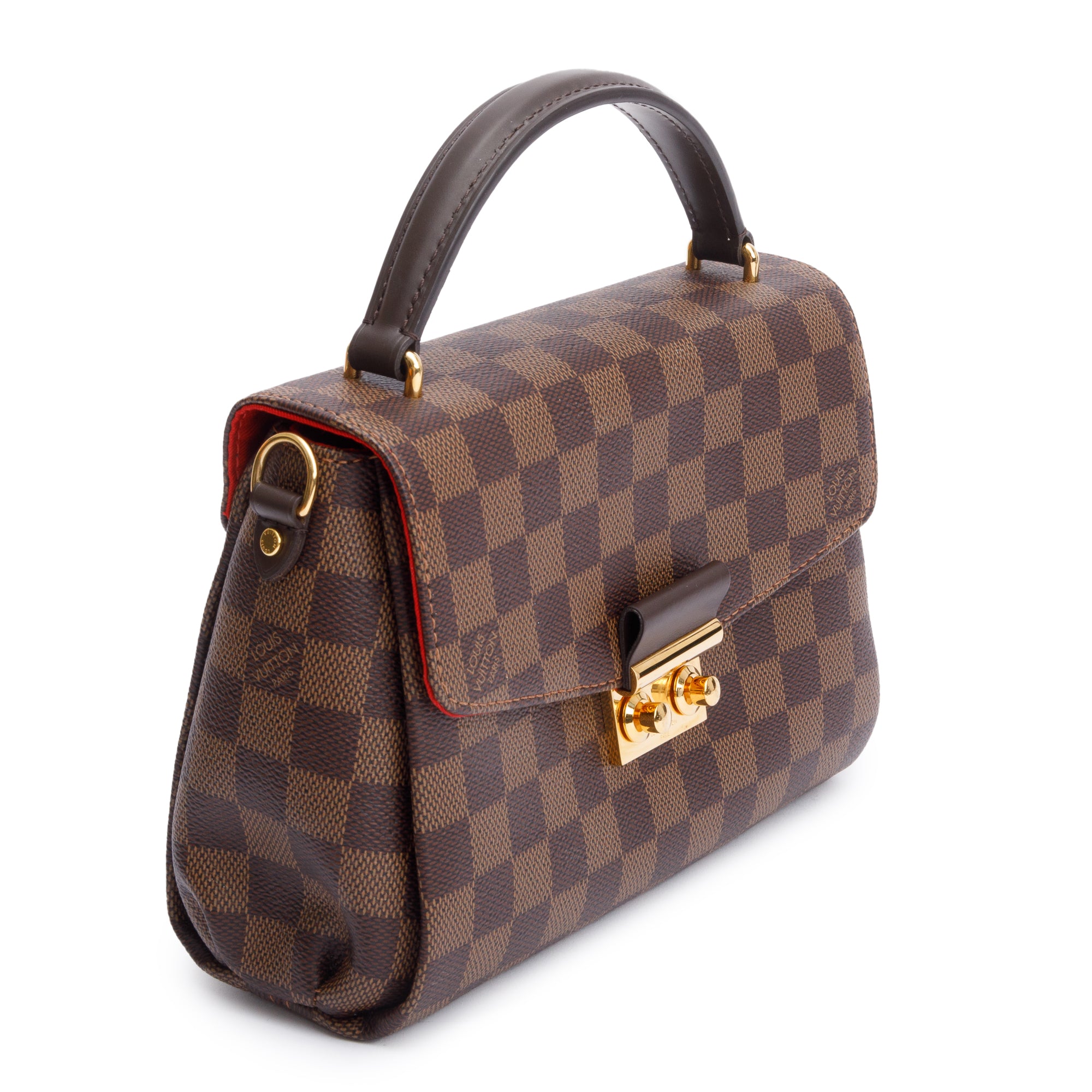 Louis Vuitton 2020 Damier Ebene Croisette w/ Box