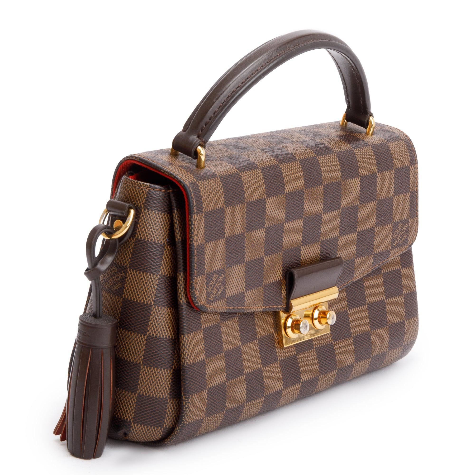 Louis Vuitton 2020 Damier Ebene Croisette w/ Box
