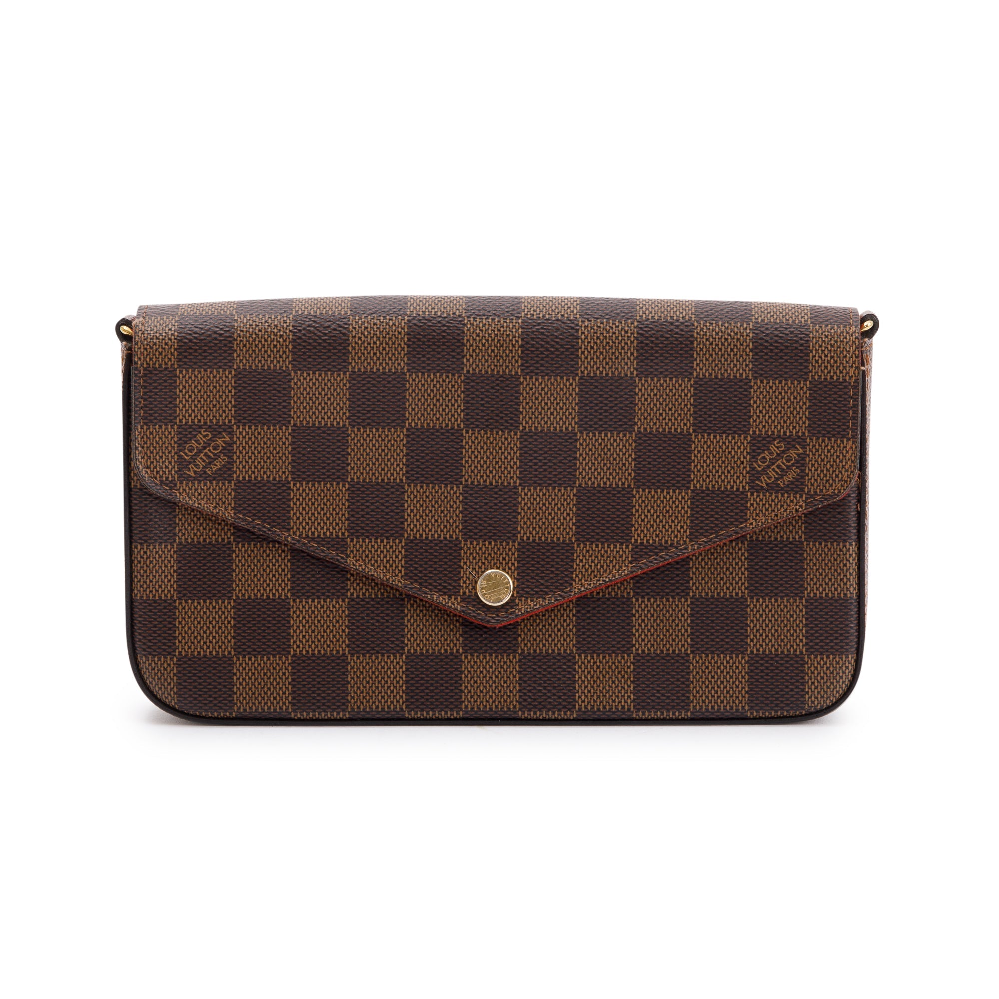 Louis Vuitton 2020 Damier Ebene Felicie Pochette Bag w/ Box