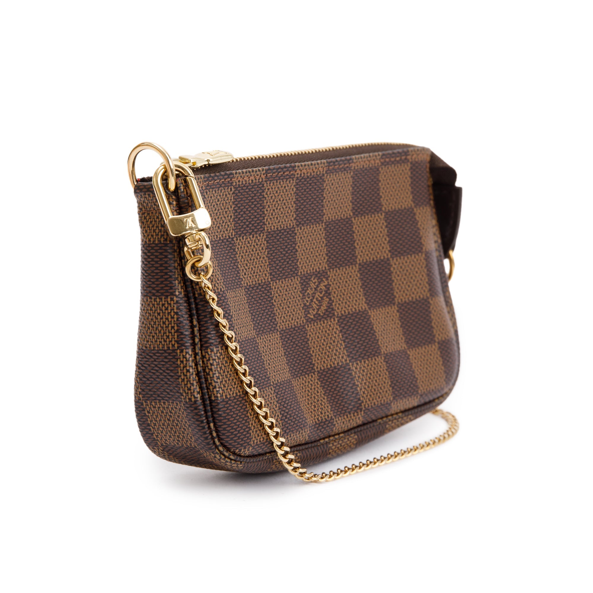 Louis Vuitton 2020 Damier Ebene Mini Pochette Accessories w/ Box