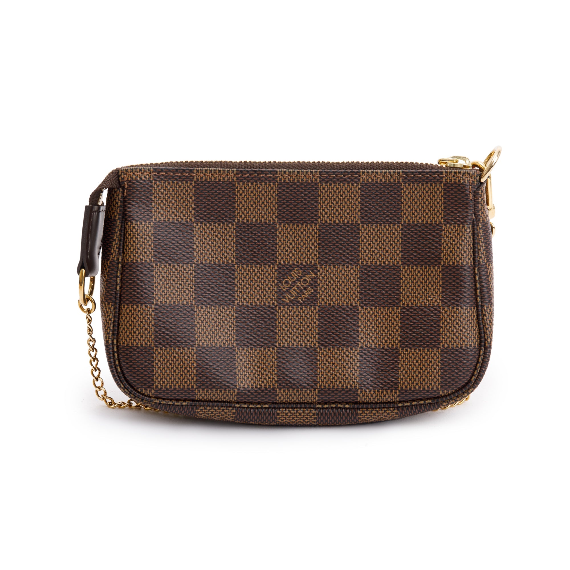 Louis Vuitton 2020 Damier Ebene Mini Pochette Accessories w/ Box