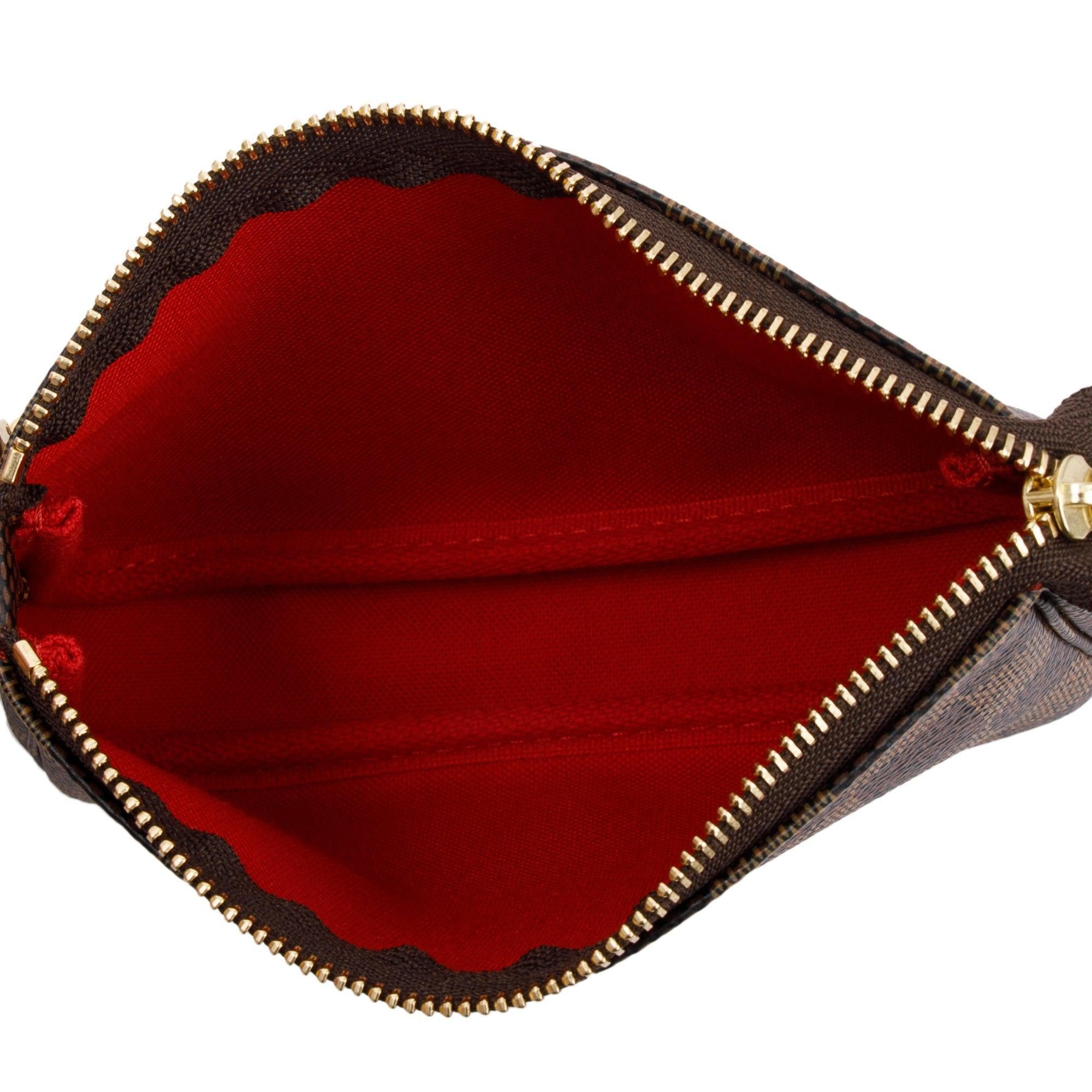 Louis Vuitton 2020 Damier Ebene Mini Pochette Accessories w/ Box