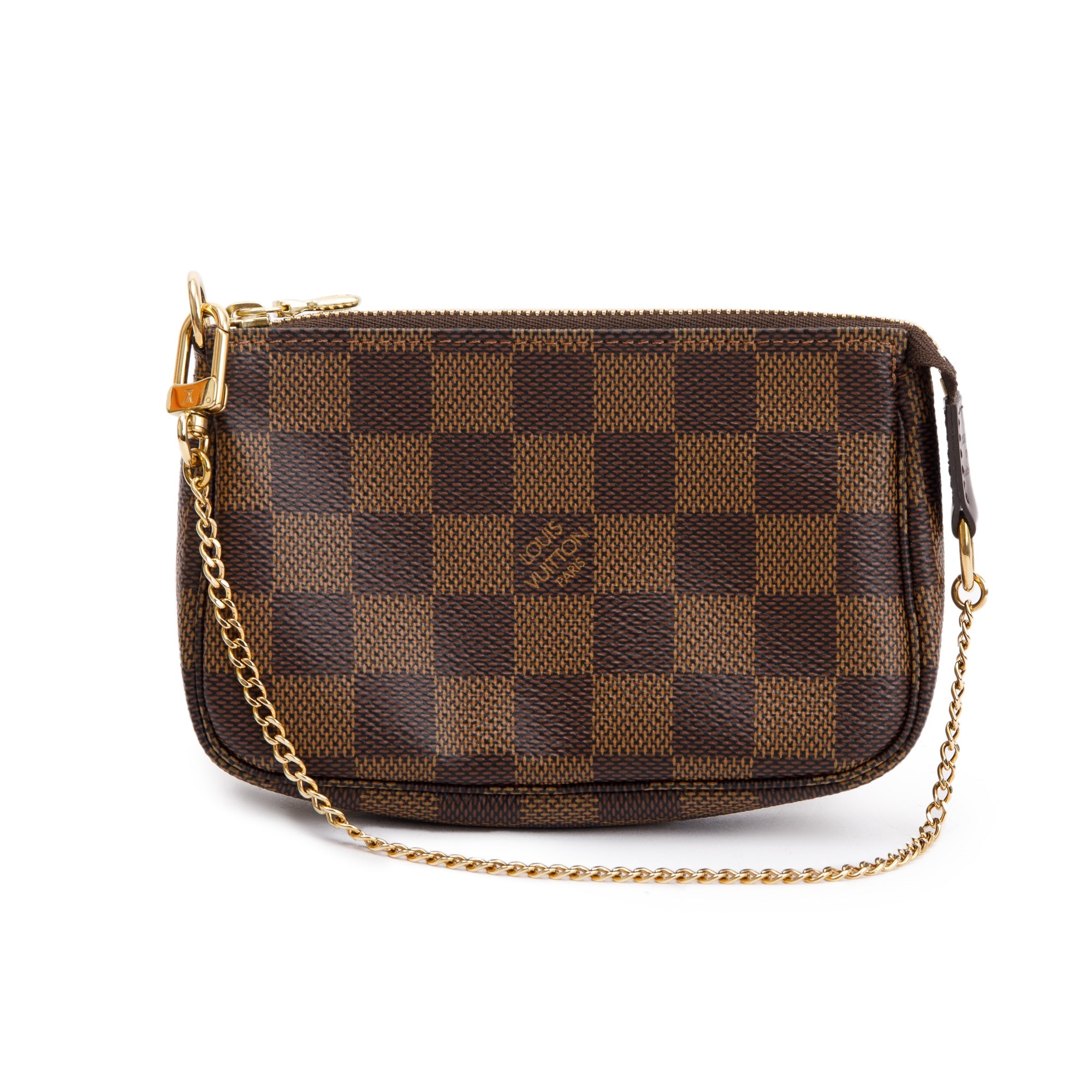 Louis Vuitton 2020 Damier Ebene Mini Pochette Accessories w/ Box