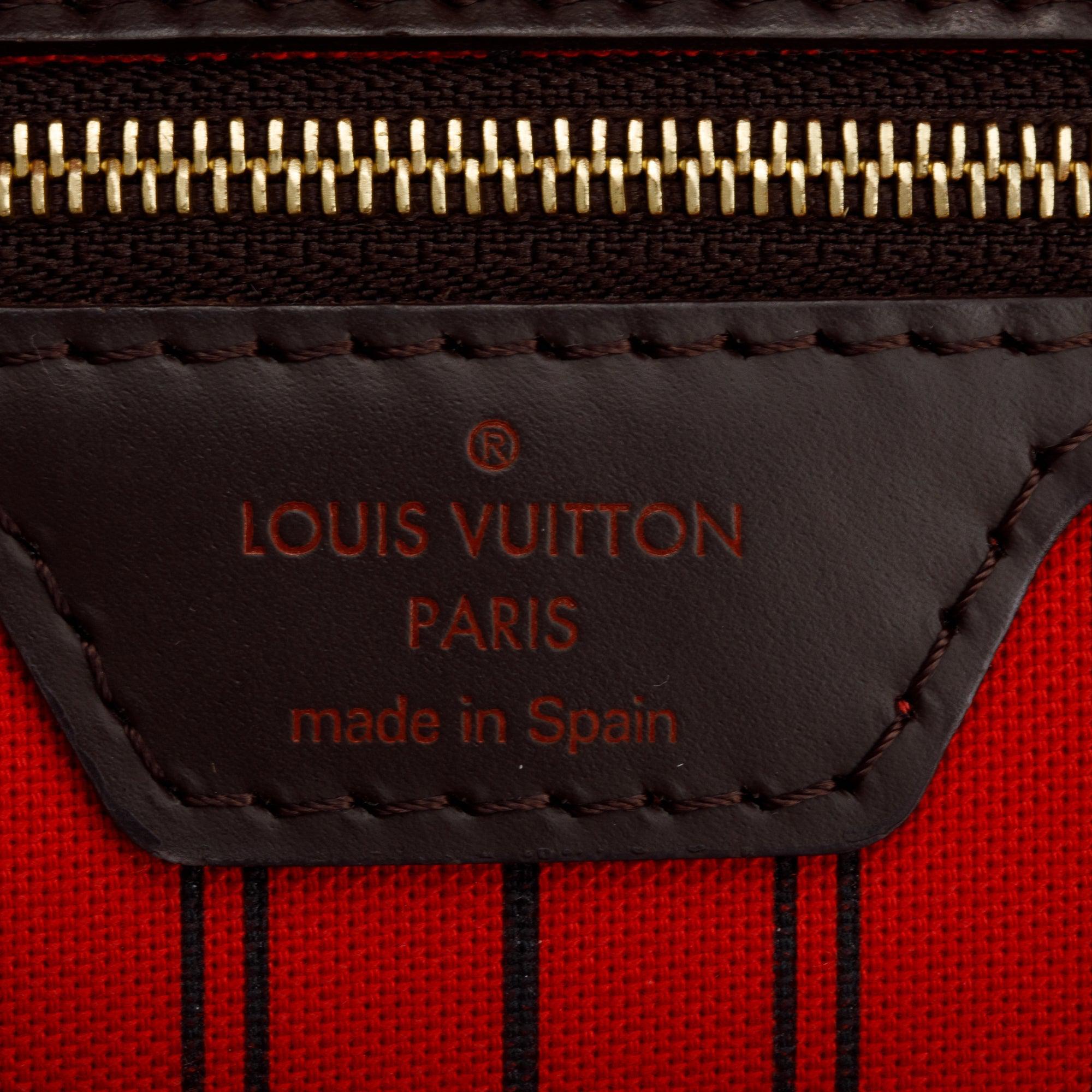 Louis Vuitton 2020 Damier Ebene Neverfull MM w/ Pouch & Box