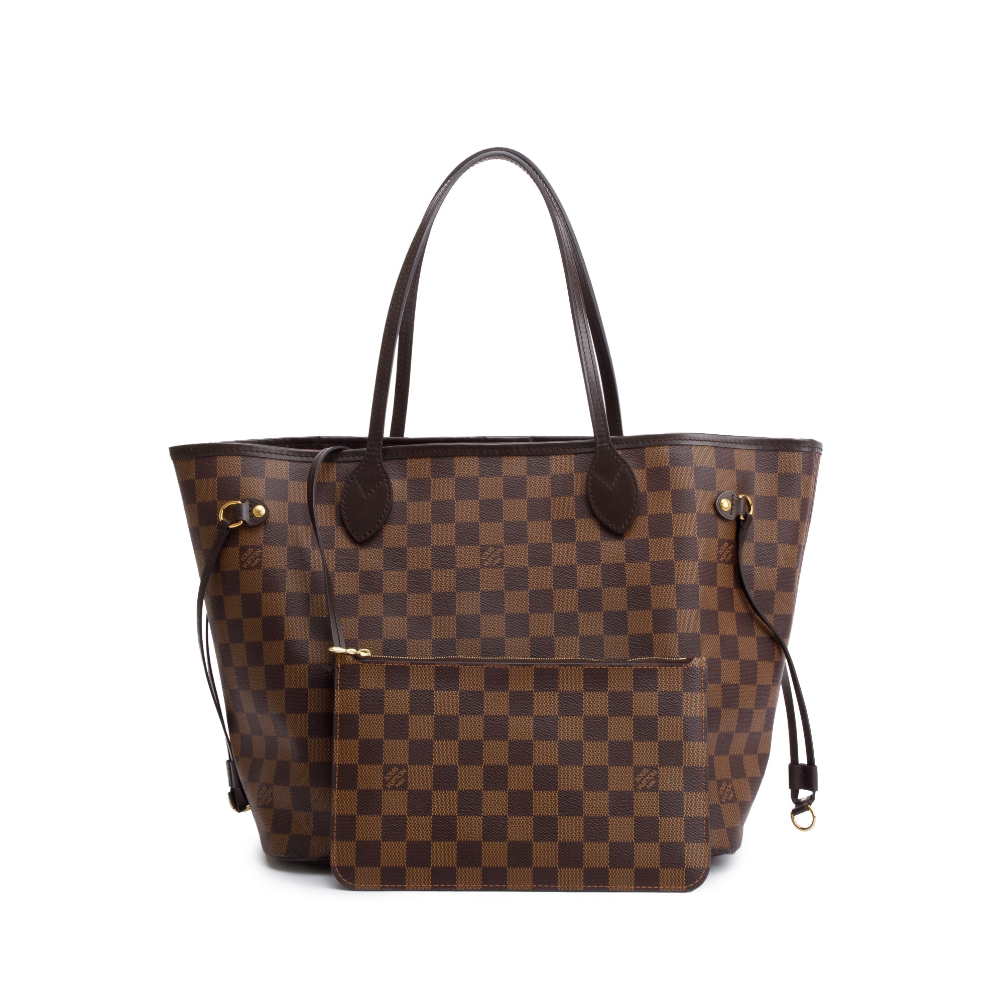 Louis Vuitton 2020 Damier Ebene Neverfull MM w/ Pouch & Box