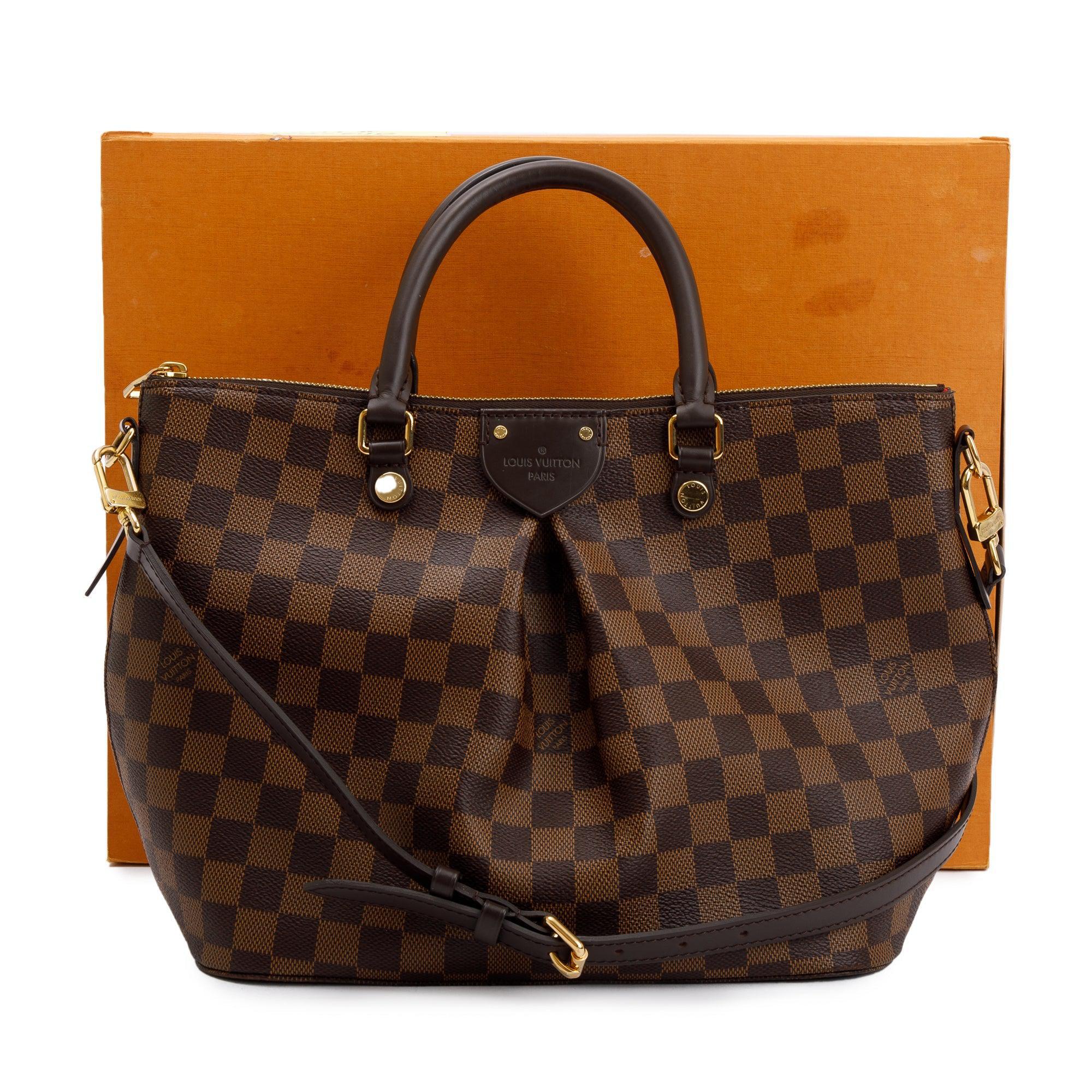 Louis Vuitton 2020 Damier Ebene Siena MM w/ Strap & Box