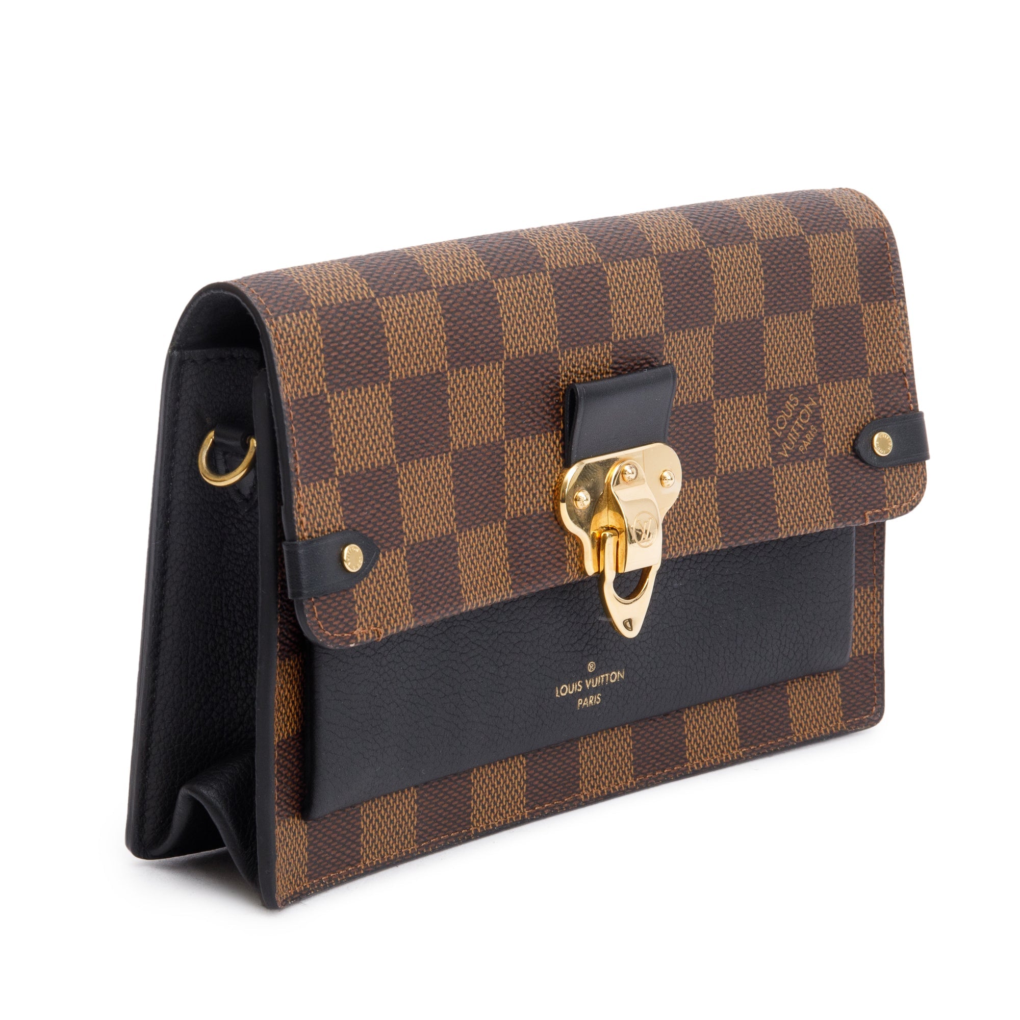 Louis Vuitton 2020 Damier Ebene Vavin Chain Wallet