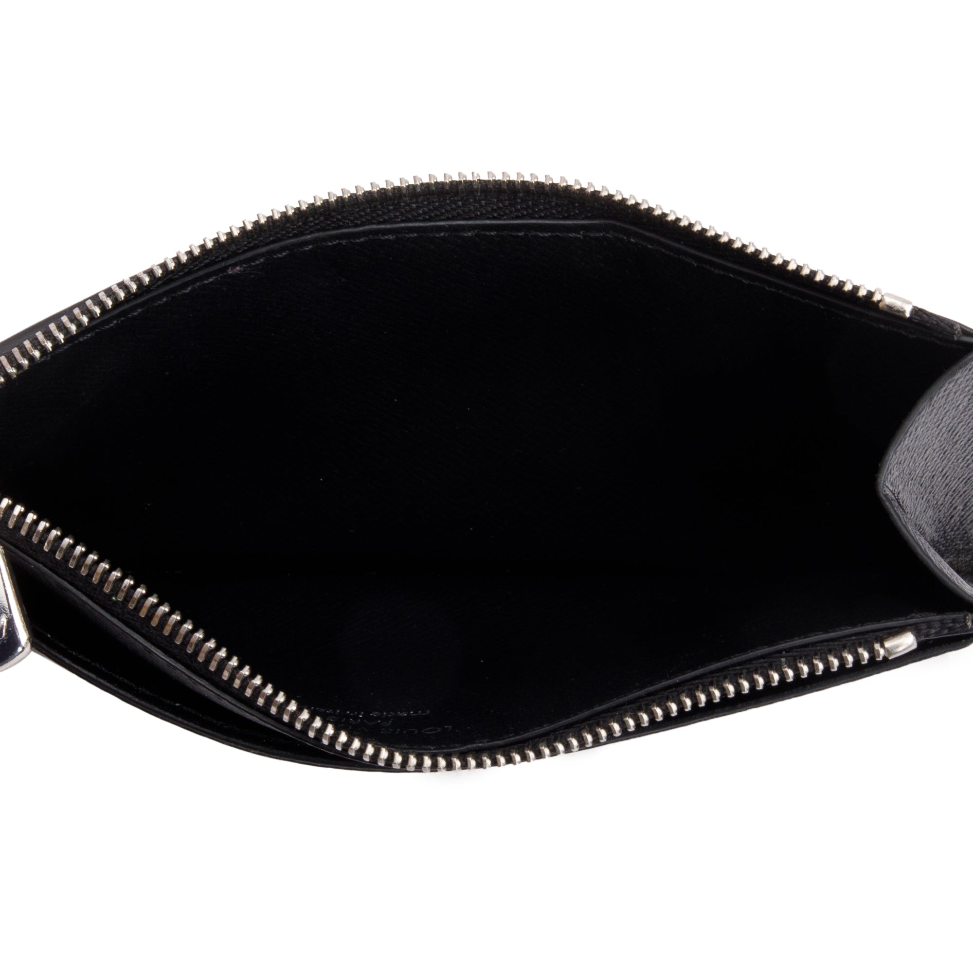 Louis Vuitton 2020 Damier Graphite Taiga Leather Coin Card Holder w/ Box