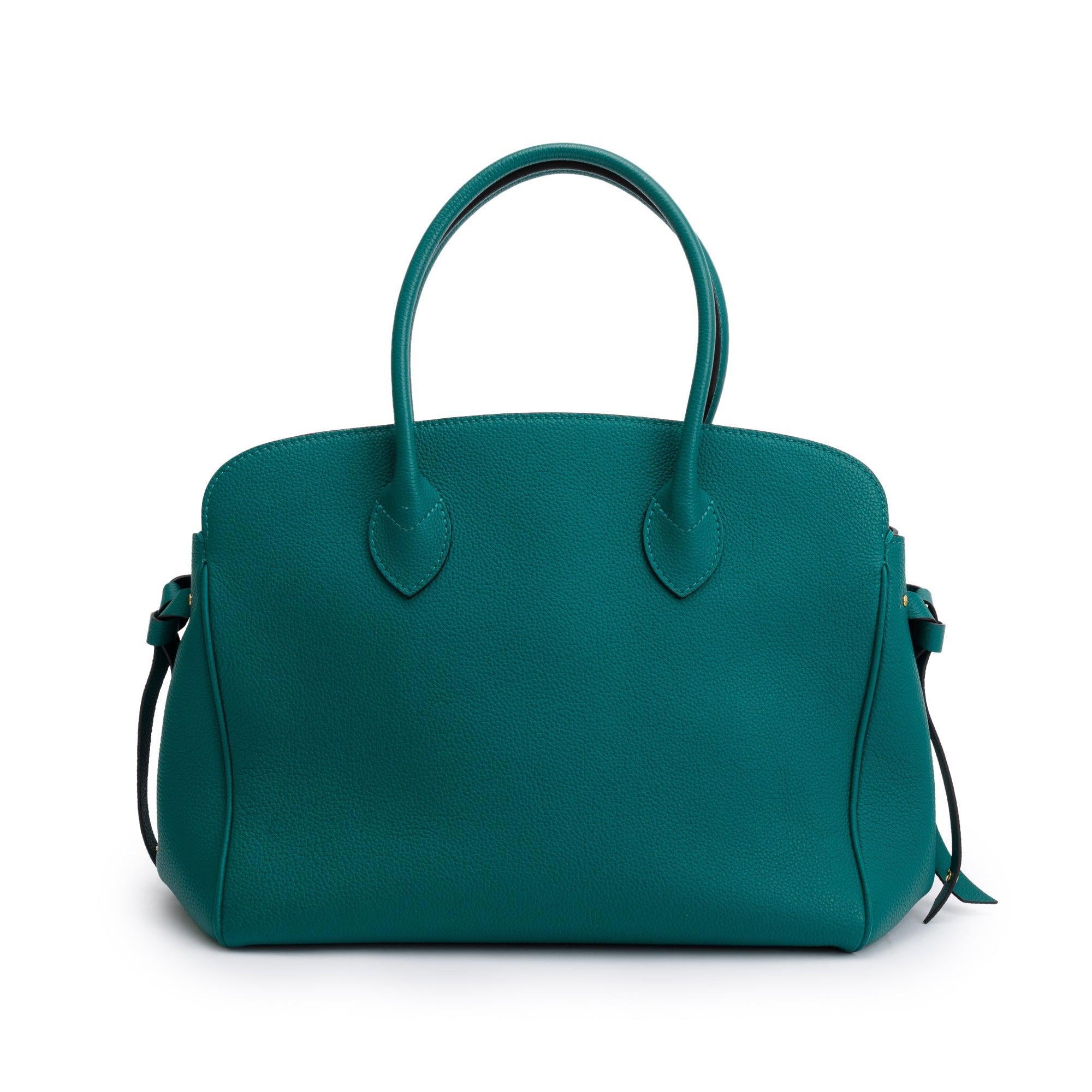 Louis Vuitton 2020 Green Veau Nuage Milla MM w/ Strap & Box