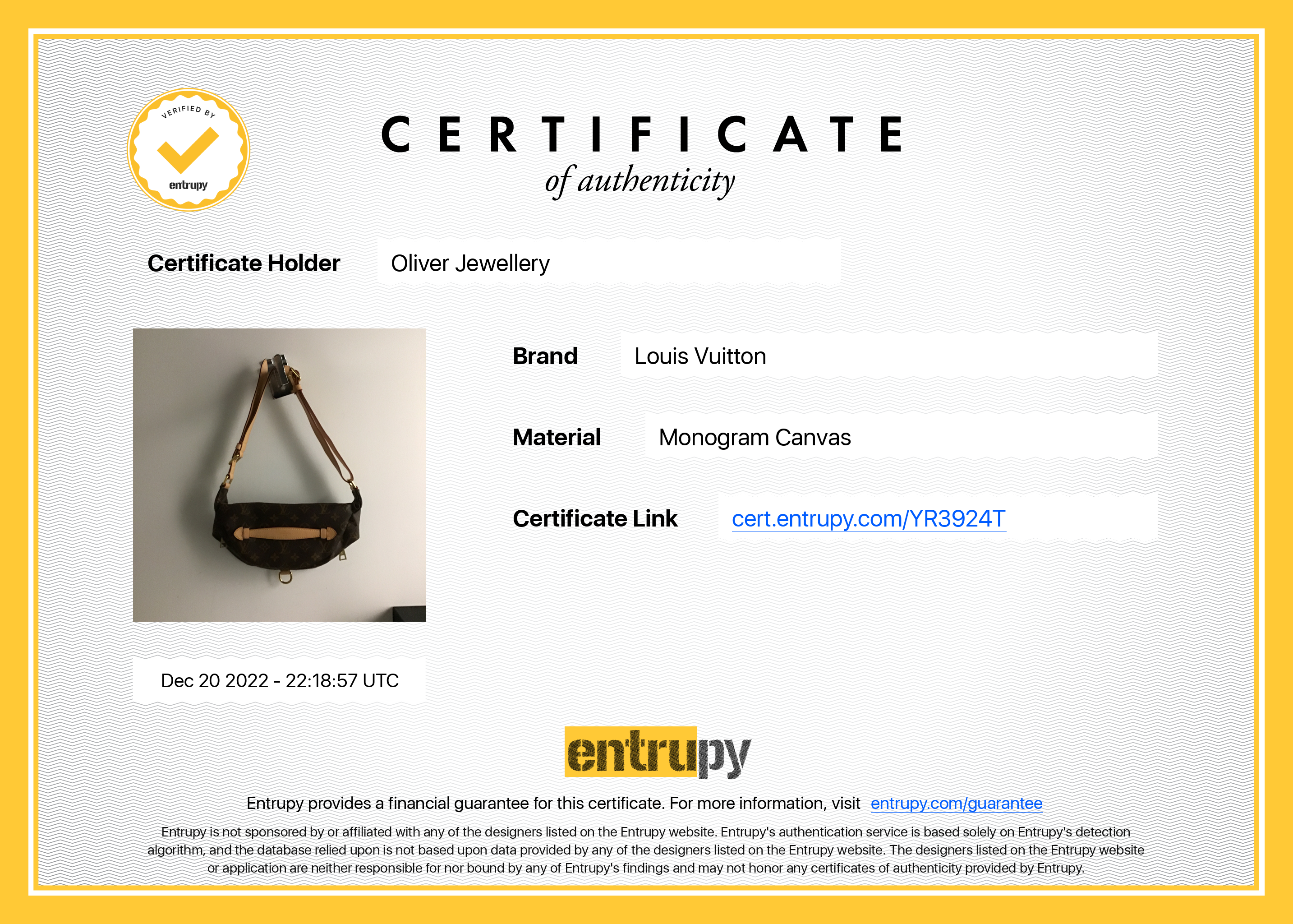 Louis Vuitton 2020 Monogram Bumbag MM w/ Box