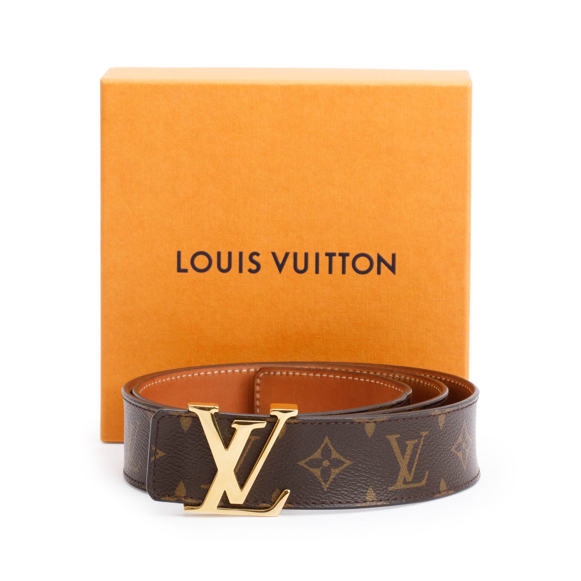 Louis Vuitton 2020 Monogram Canvas LV Initiales 40 MM Belt, Size 95 38 w/ Box