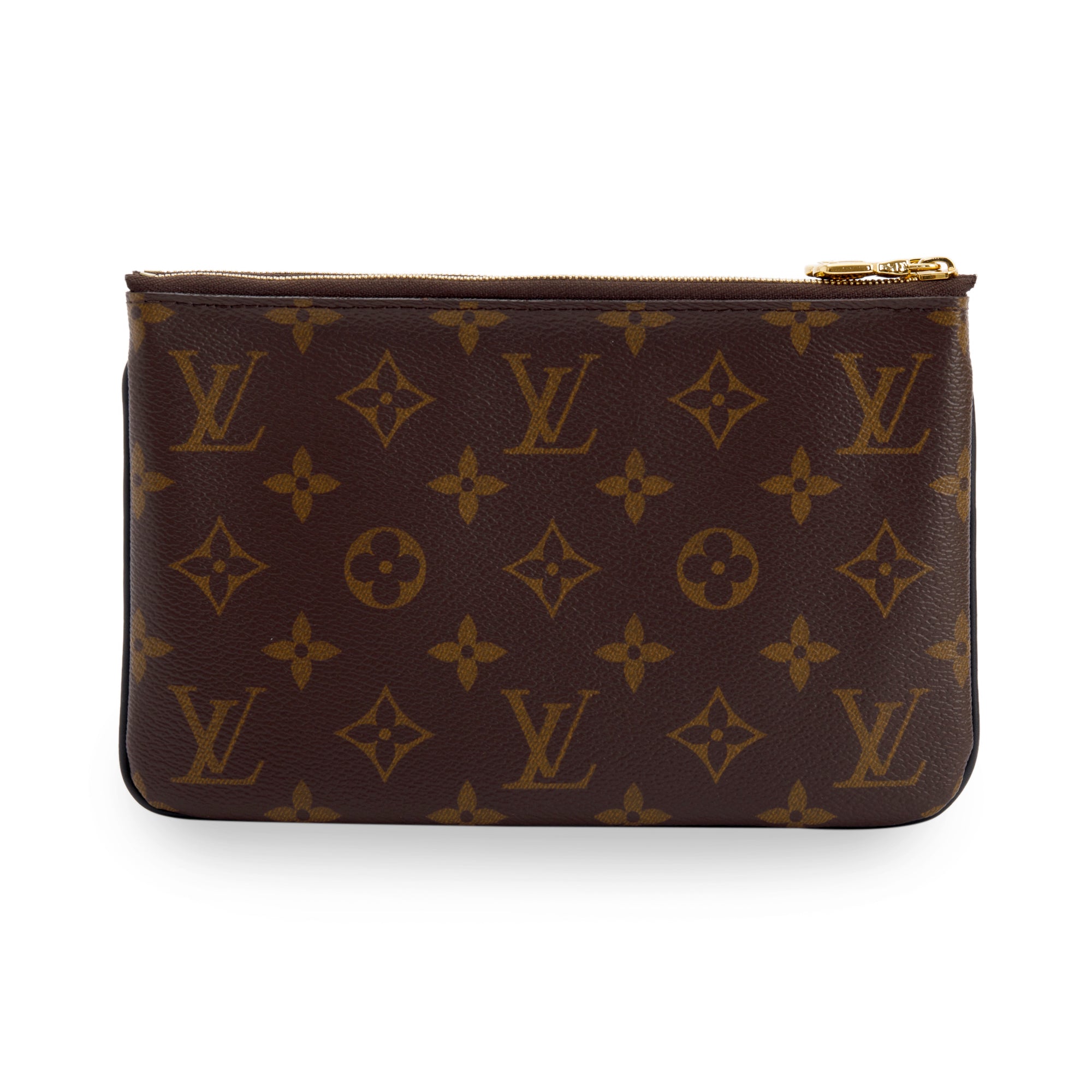 Louis Vuitton 2020 Monogram Double Zip Pochette w/ Box