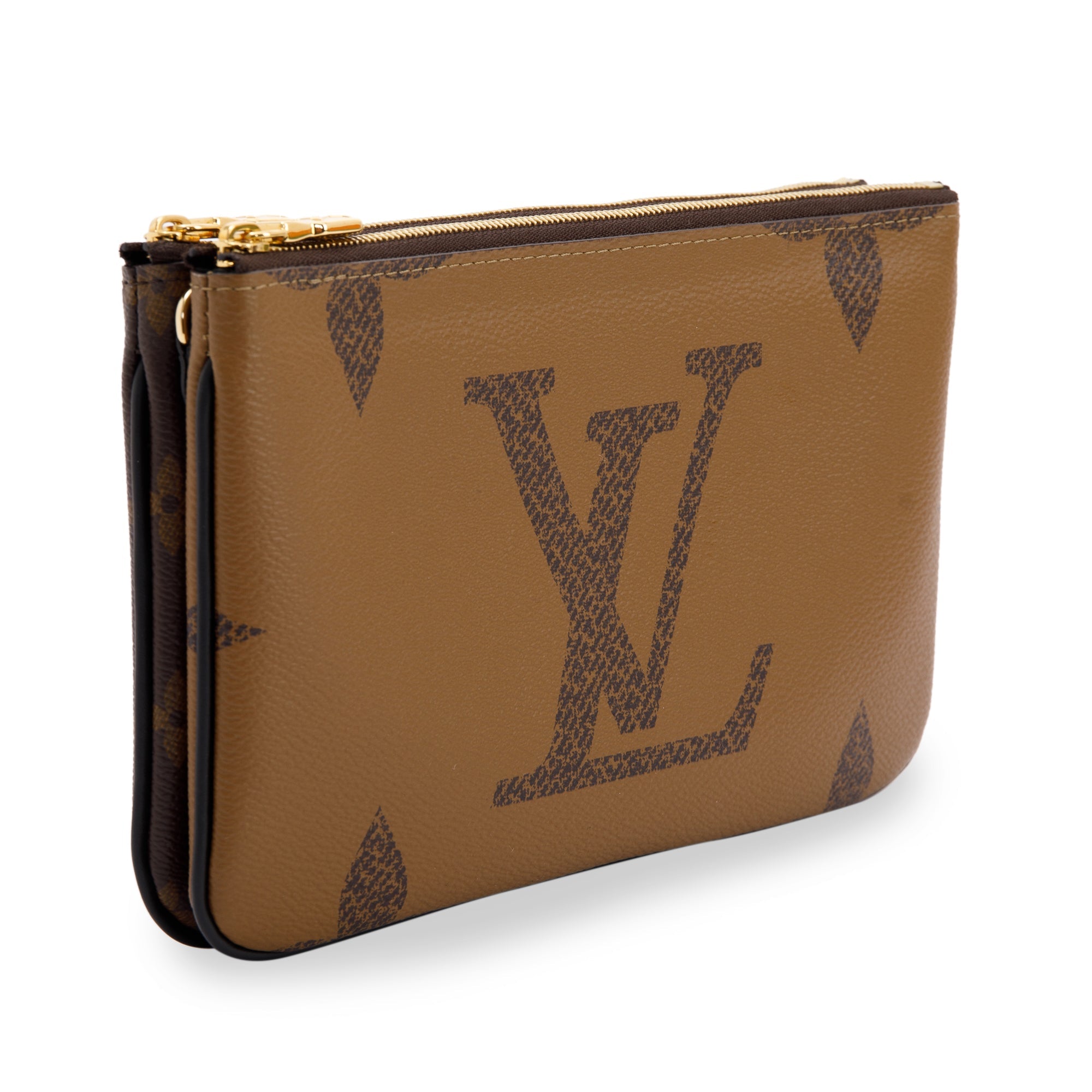 Louis Vuitton 2020 Monogram Double Zip Pochette w/ Box