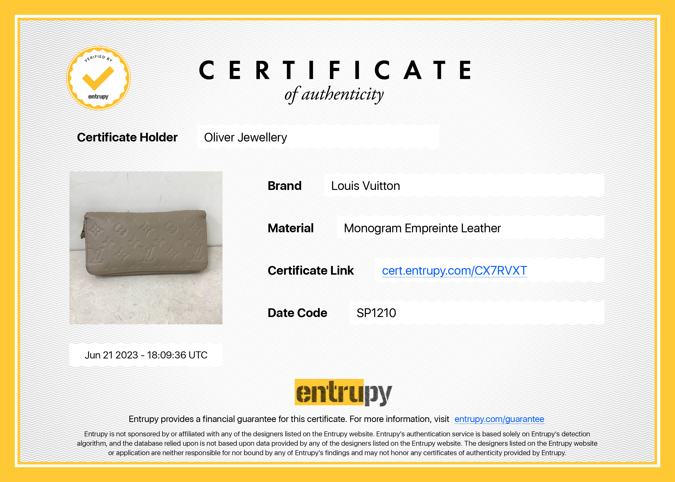 Louis Vuitton 2020 Monogram Empreinte Leather Zippy Wallet w/ Box