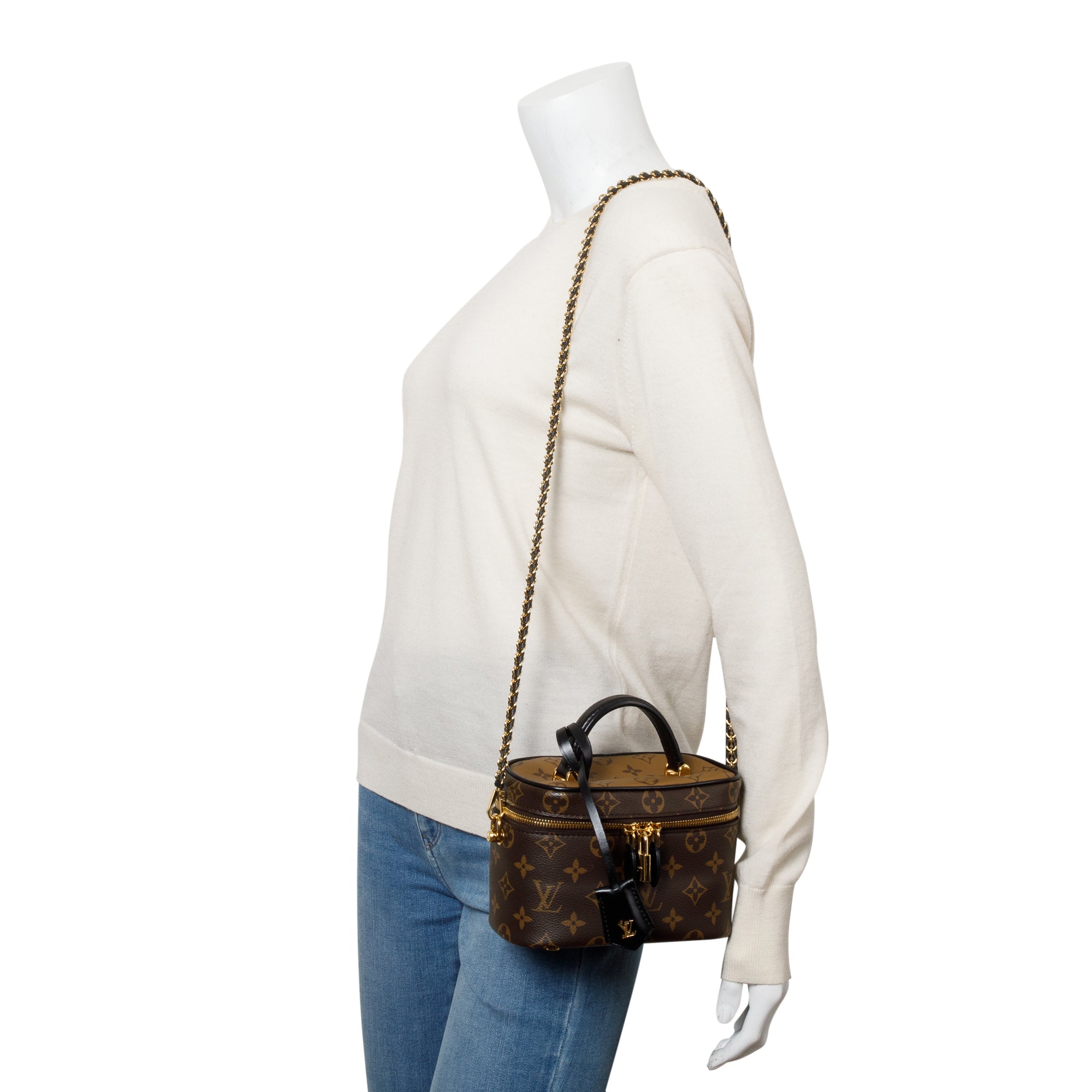 Louis Vuitton 2020 Monogram & Monogram Reverse Vanity PM w/ Strap & Box