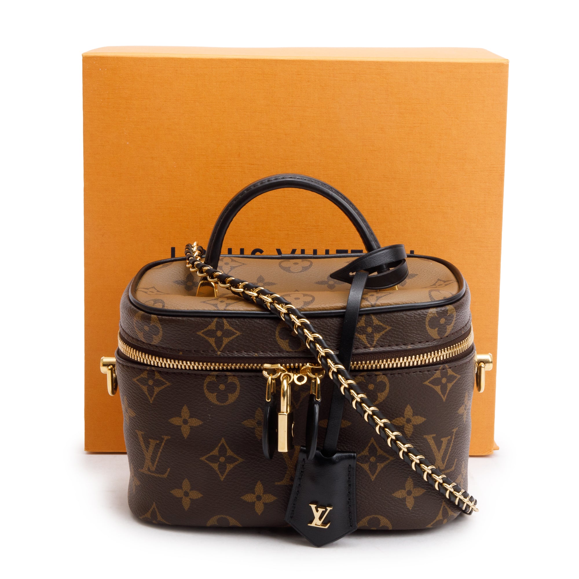 Louis Vuitton 2020 Monogram & Monogram Reverse Vanity PM w/ Strap & Box