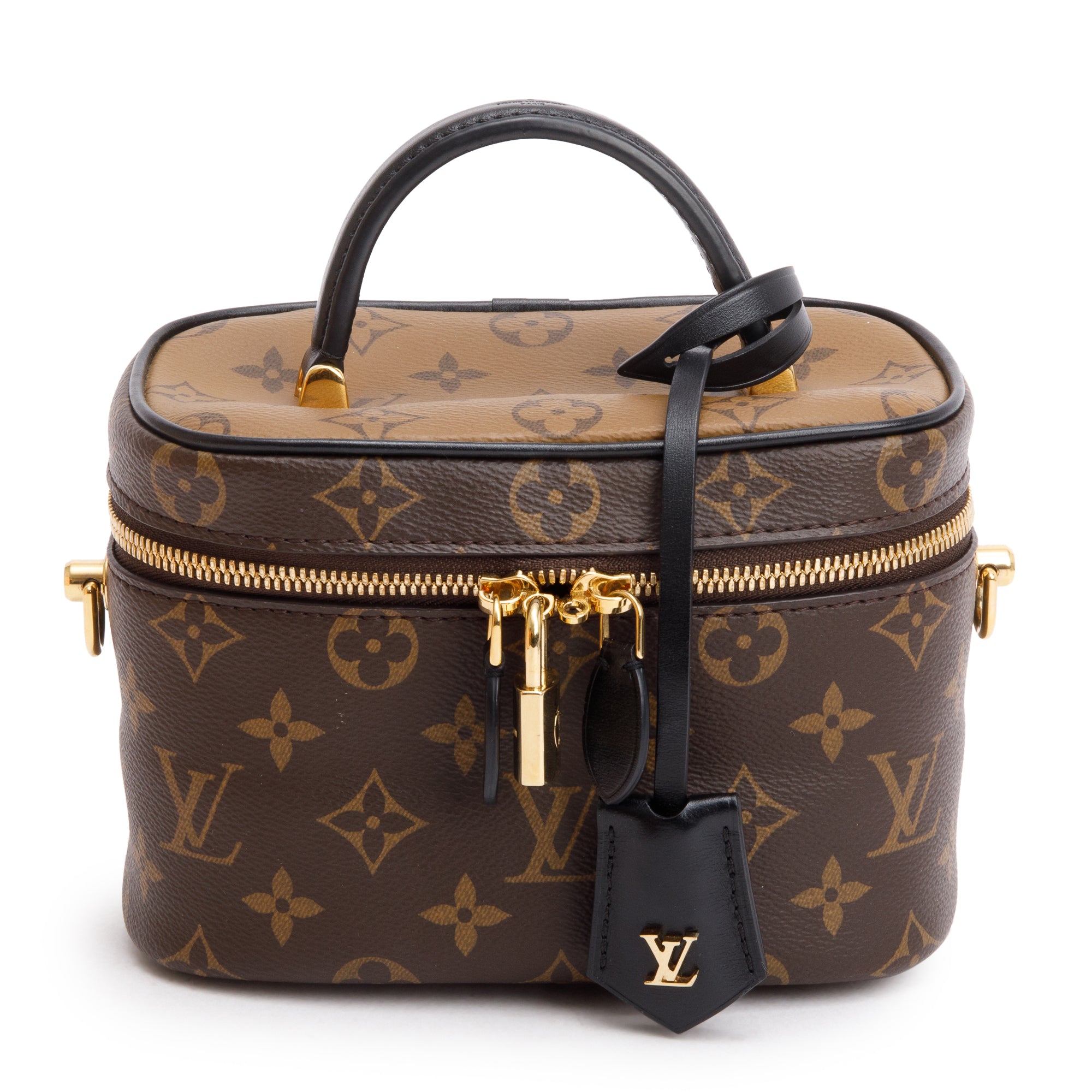 Louis Vuitton 2020 Monogram & Monogram Reverse Vanity PM w/ Strap & Box