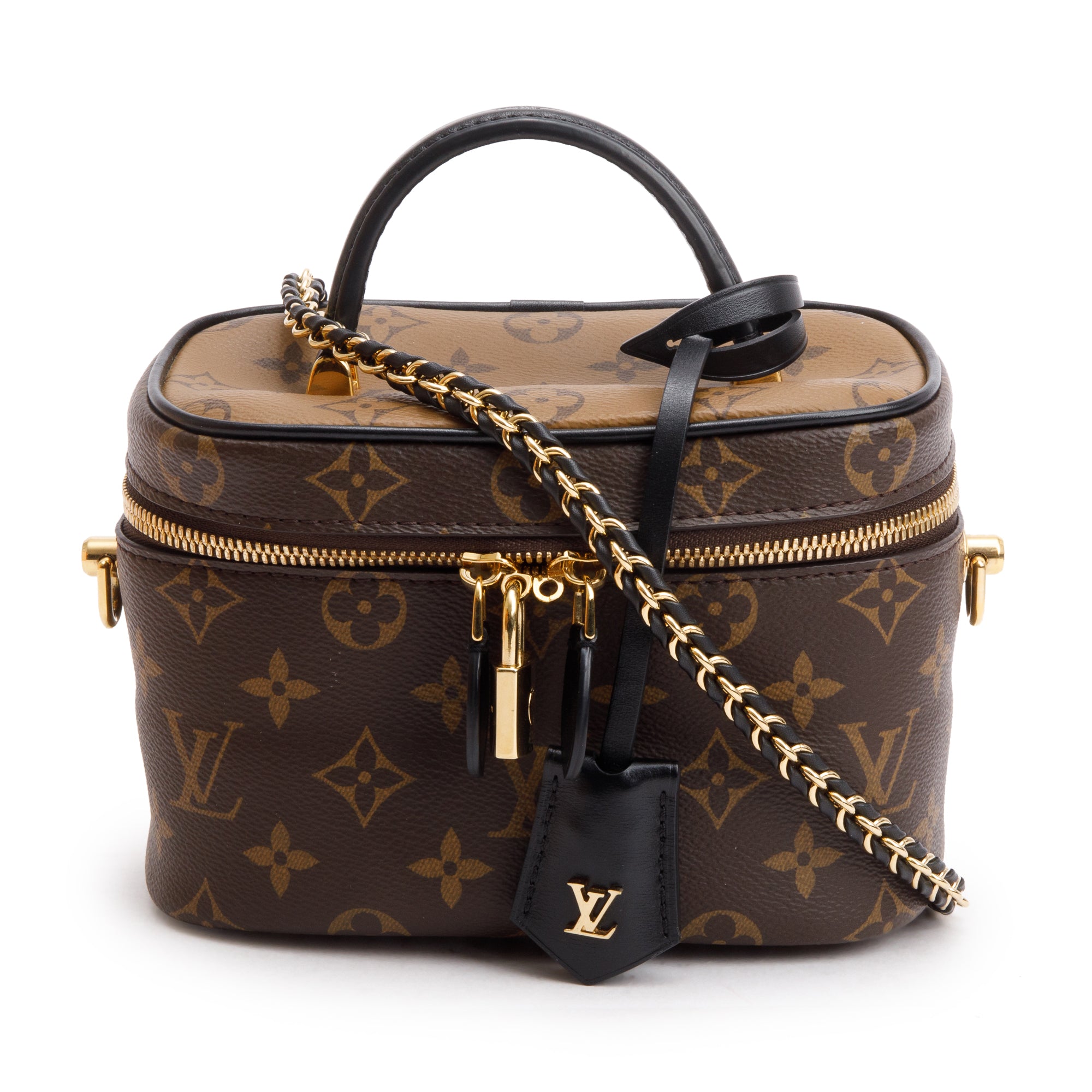 Louis Vuitton 2020 Monogram & Monogram Reverse Vanity PM w/ Strap & Box