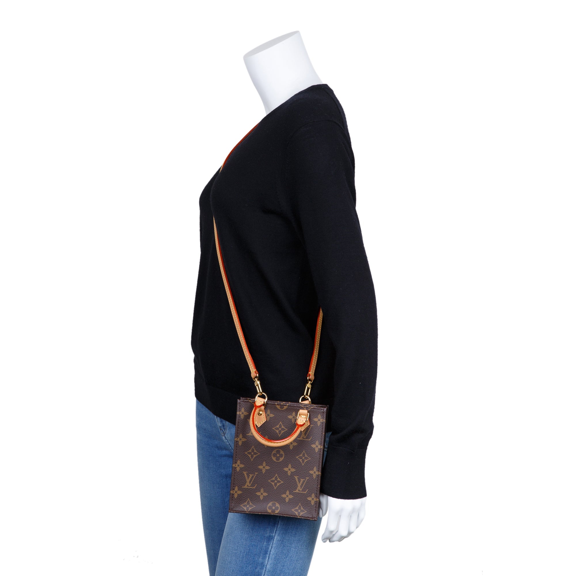 Louis Vuitton 2020 Monogram Petit Sac Plat w/ Box & Receipt