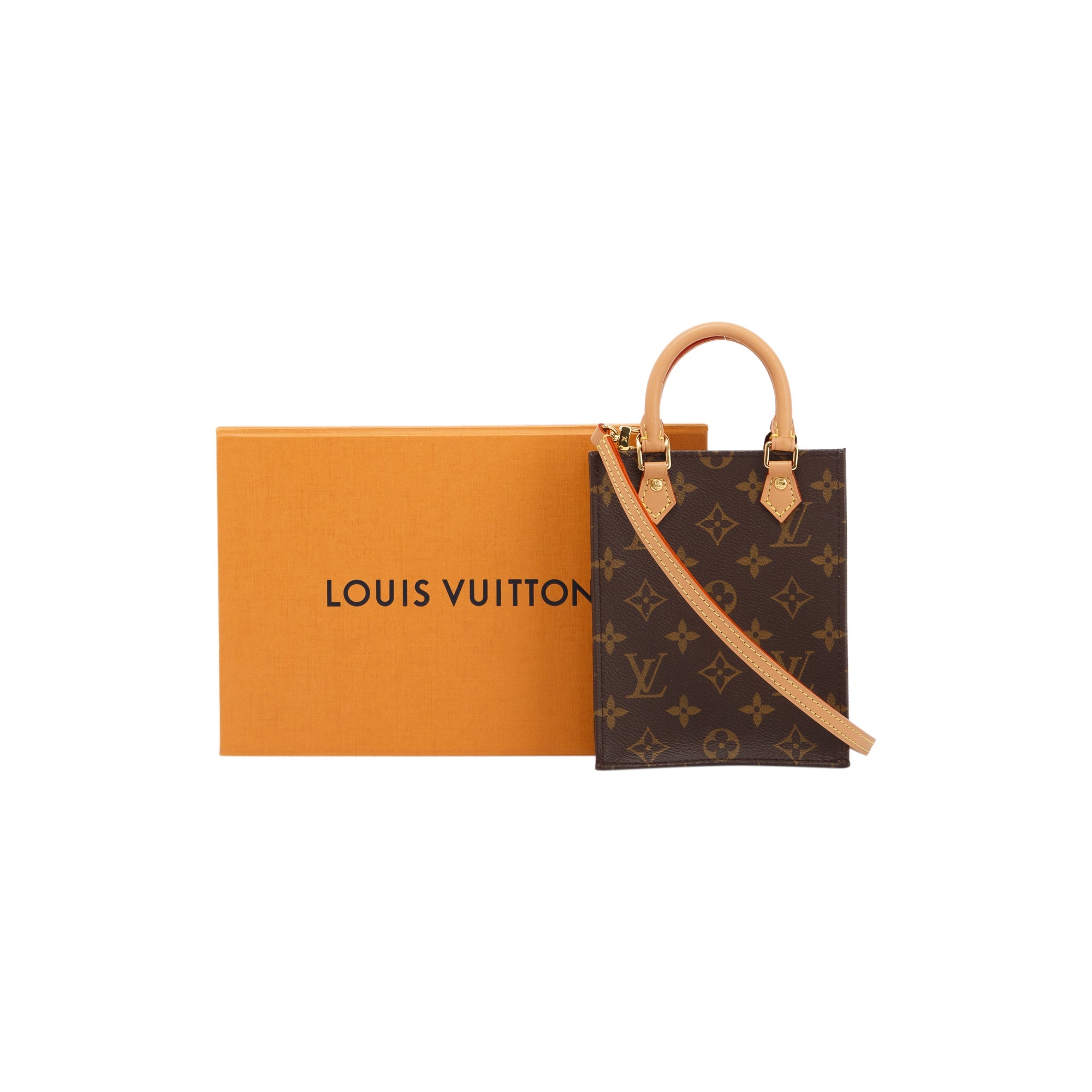 Louis Vuitton 2020 Monogram Petit Sac Plat w/ Box & Receipt