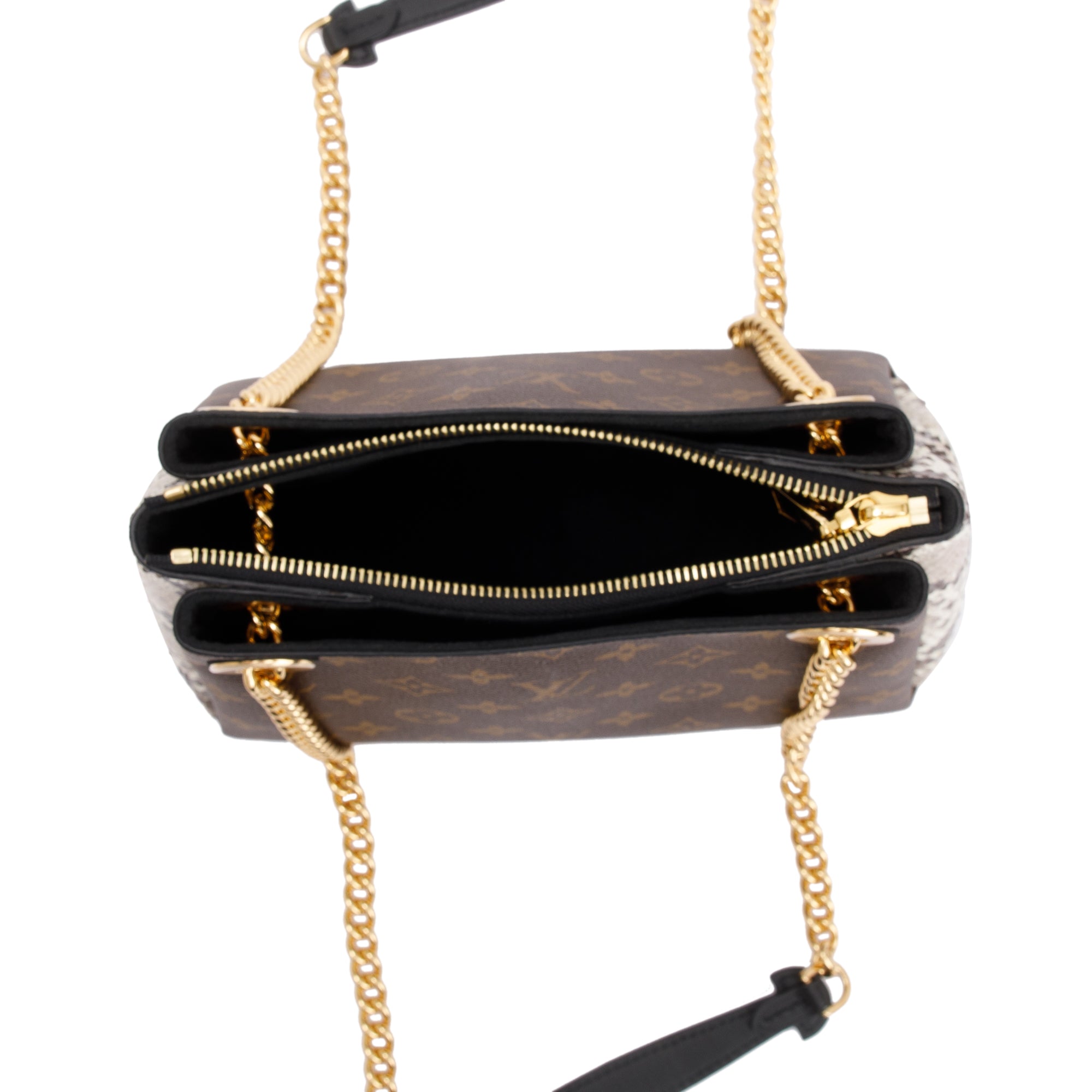 Louis Vuitton 2020 Monogram Python-Trimmed Surene BB