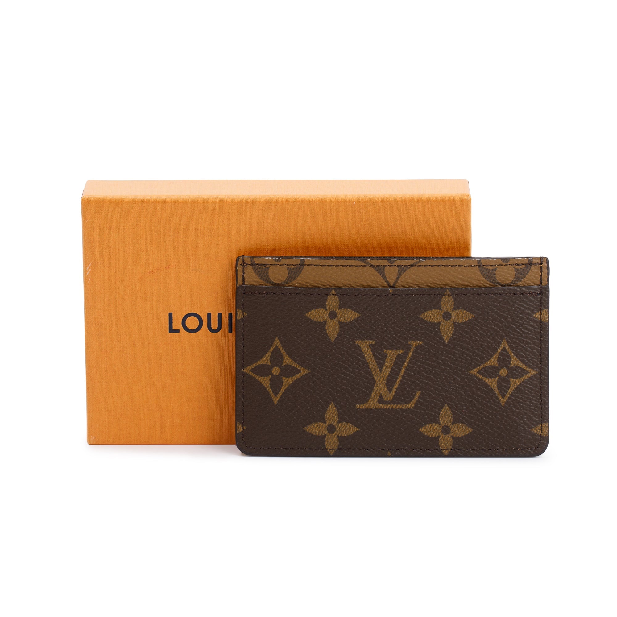 Louis Vuitton 2020 Monogram Reverse Card Holder w/ Box