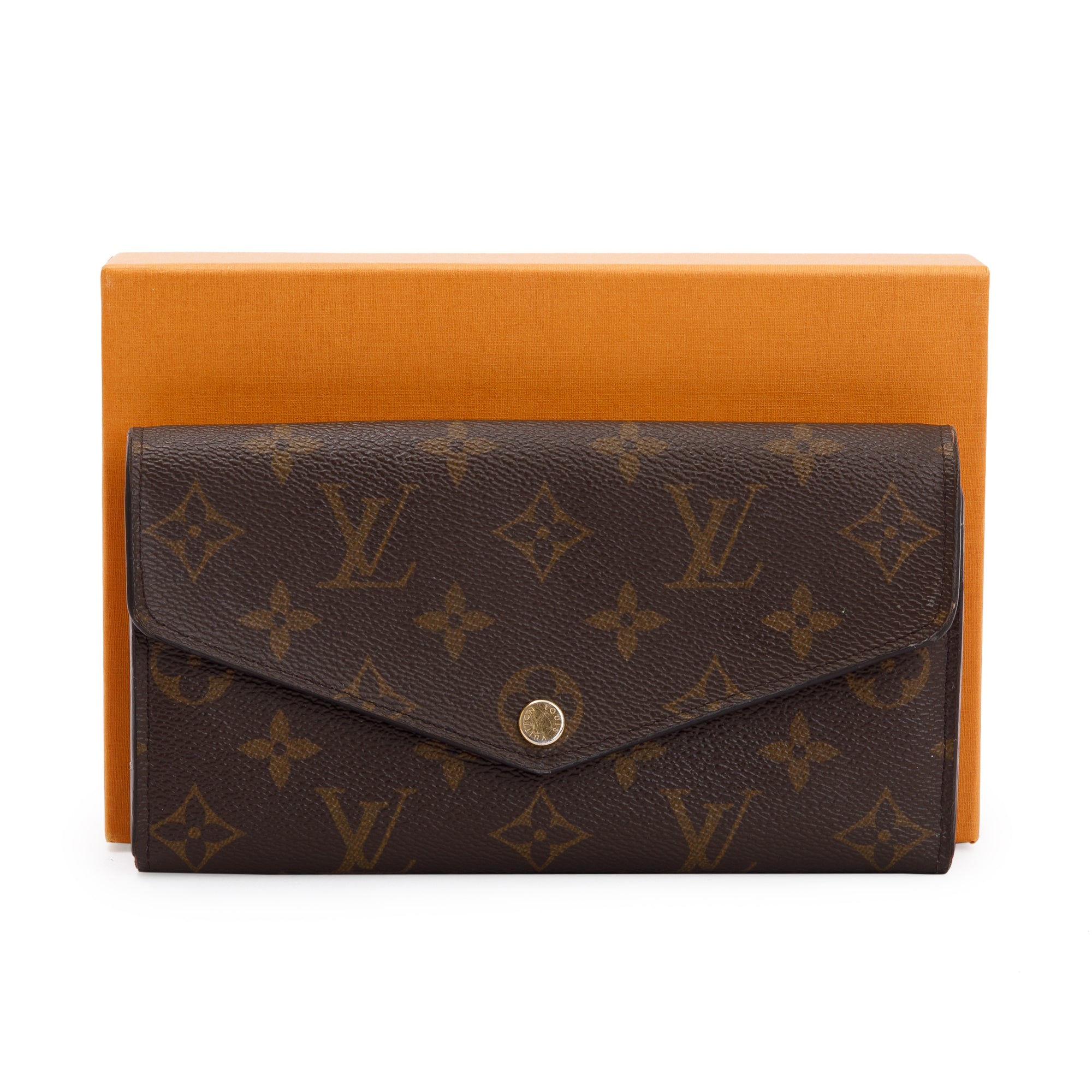 Louis Vuitton 2020 Monogram Sarah Wallet w/ Box & Receipt