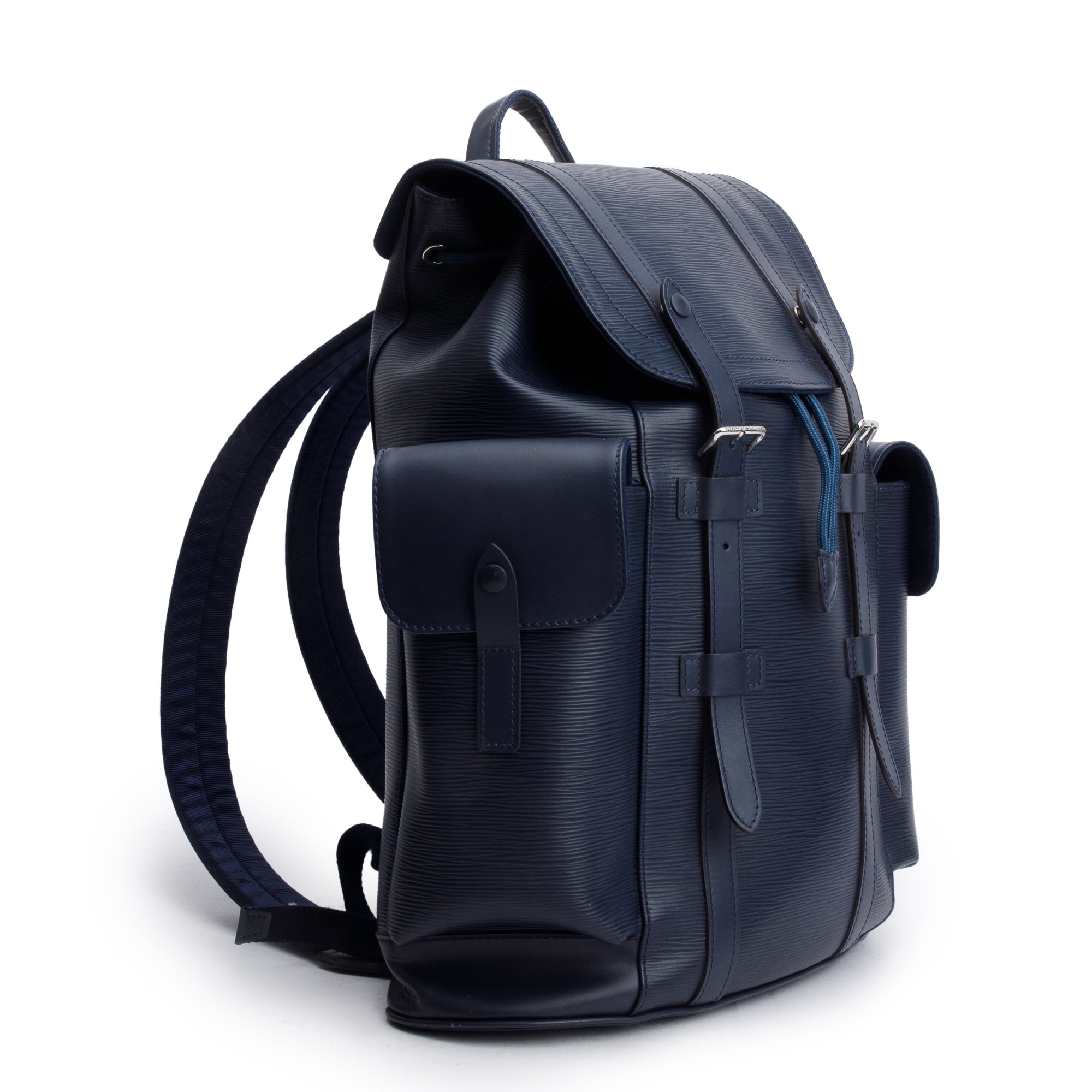 Louis Vuitton 2020 Navy Epi Leather Christopher PM Backpack