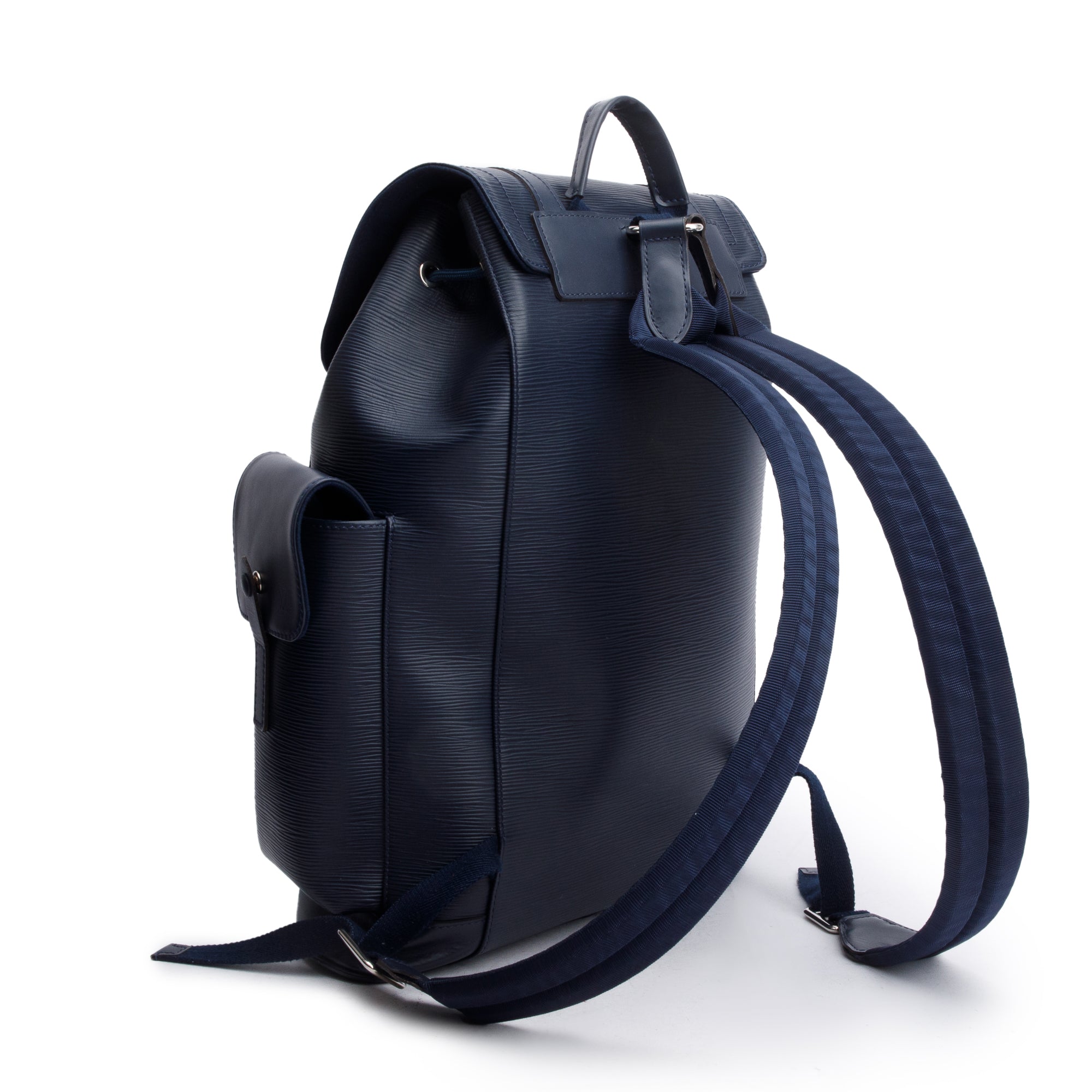 Louis Vuitton 2020 Navy Epi Leather Christopher PM Backpack