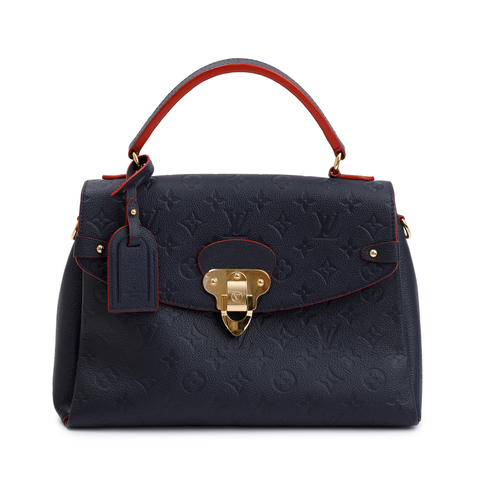 Louis Vuitton 2020 Navy Monogram Empreinte Leather Georges MM w/ Strap