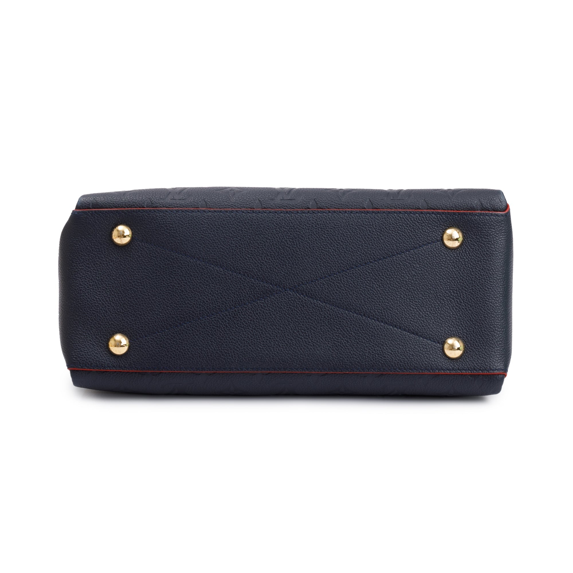 Louis Vuitton 2020 Navy Monogram Empreinte Leather Georges MM w/ Strap