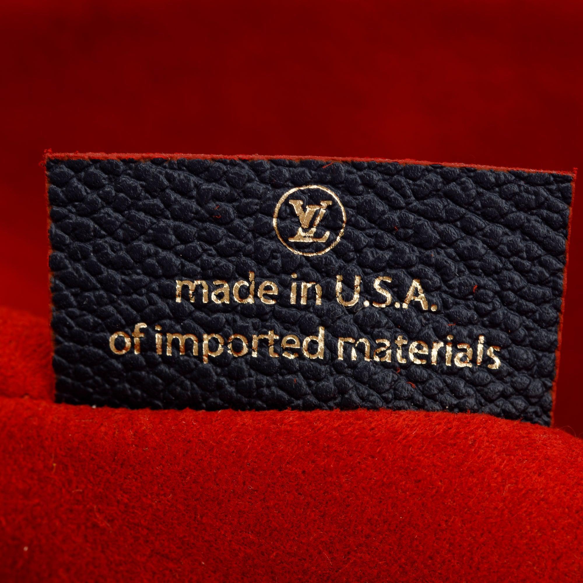 Louis Vuitton 2020 Navy Monogram Empreinte Leather Georges MM w/ Strap