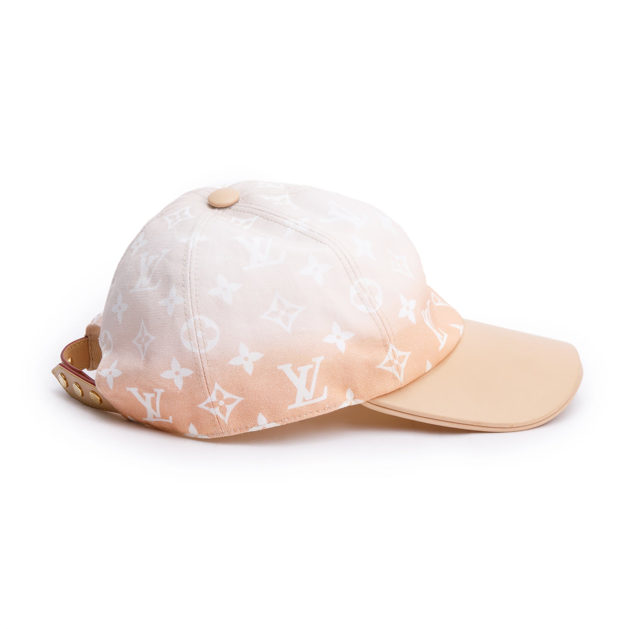 Louis Vuitton 2020 Neutral Monogram 'By The Pool' Gradient Cap w/ Box