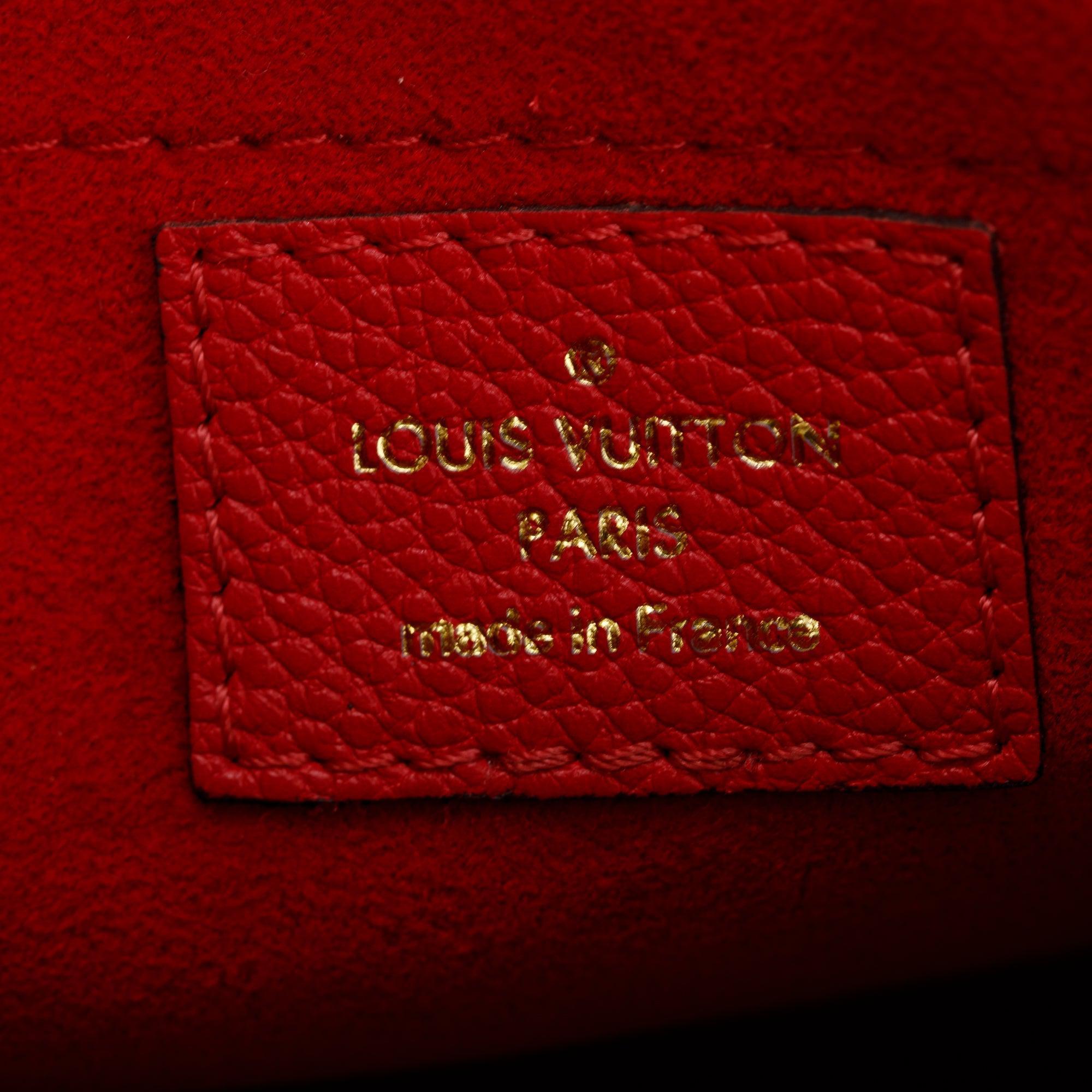 Louis Vuitton 2020 Red Monogram Empreinte Leather Vavin BB