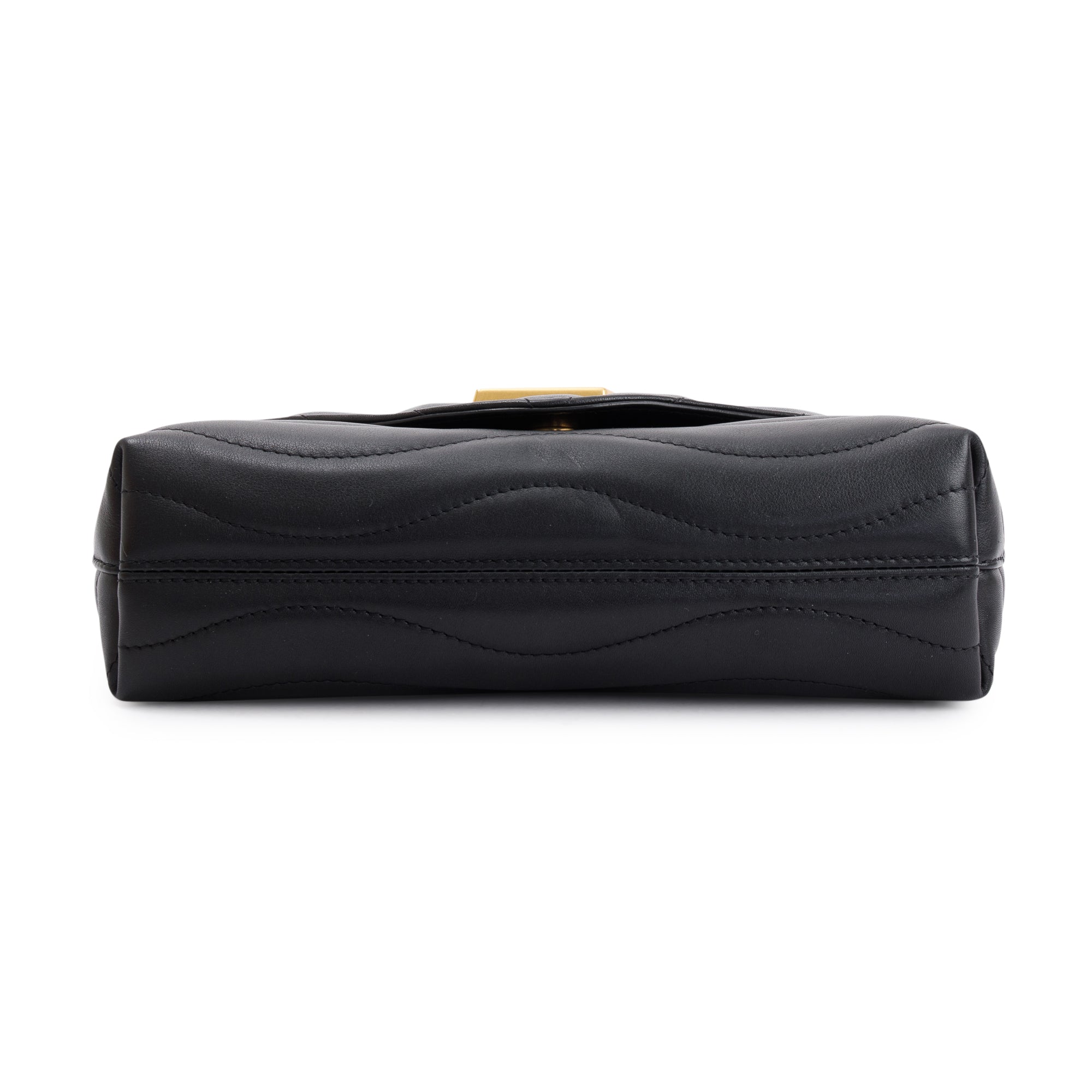 Louis Vuitton 2021 Black Cowhide Leather New Wave Chain Bag MM w/ Box & Receipt