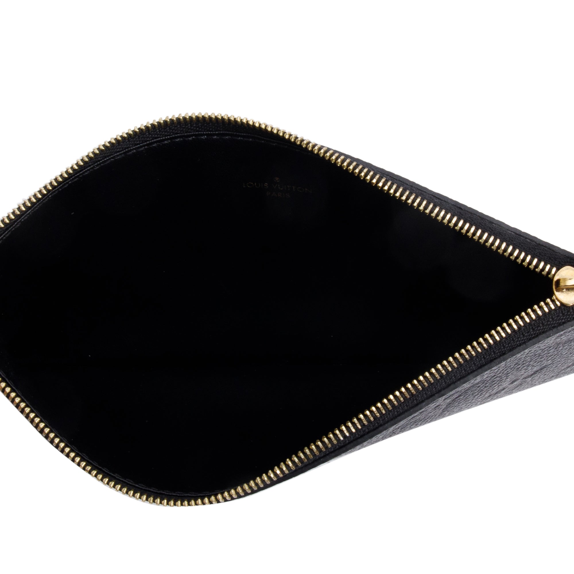 Louis Vuitton 2021 Black Monogram Empreinte Leather Felicie Pochette w/ Insert