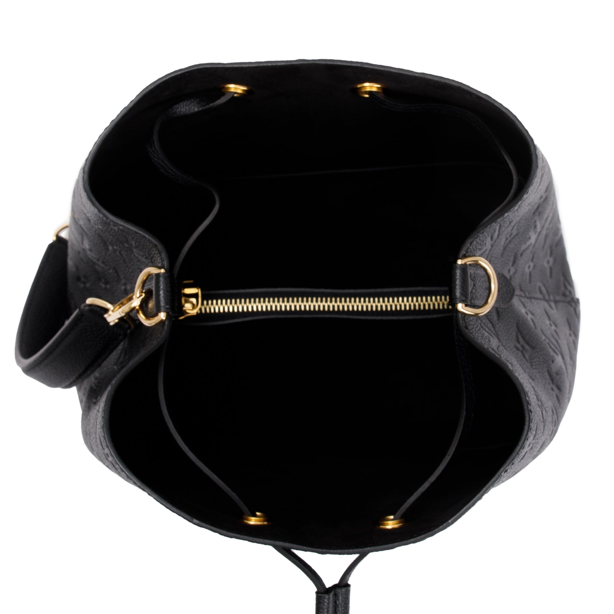 Louis Vuitton 2021 Black Monogram Empreinte Leather Neonoe MM w/ Box & Receipt