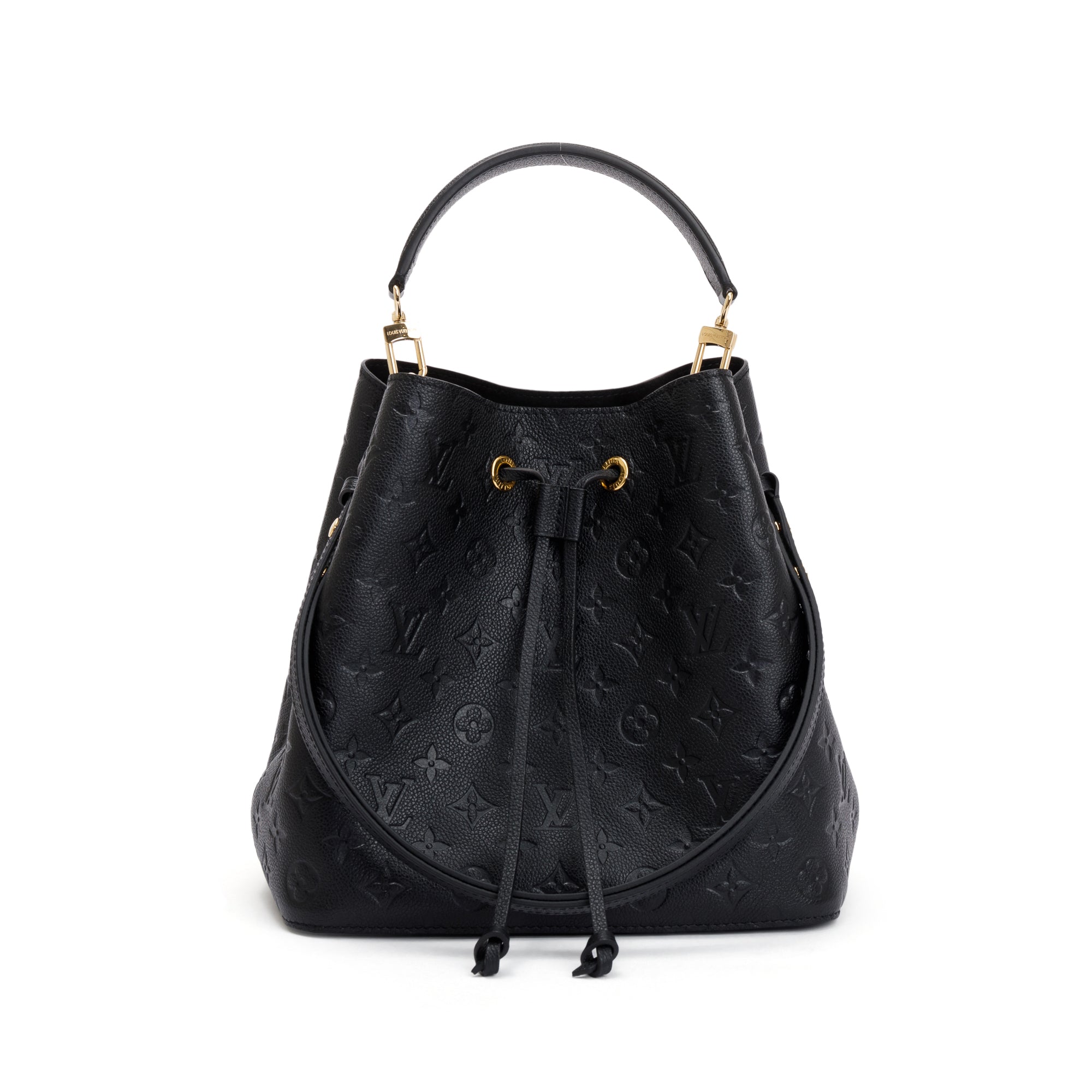 Louis Vuitton 2021 Black Monogram Empreinte Leather Neonoe MM w/ Box & Receipt