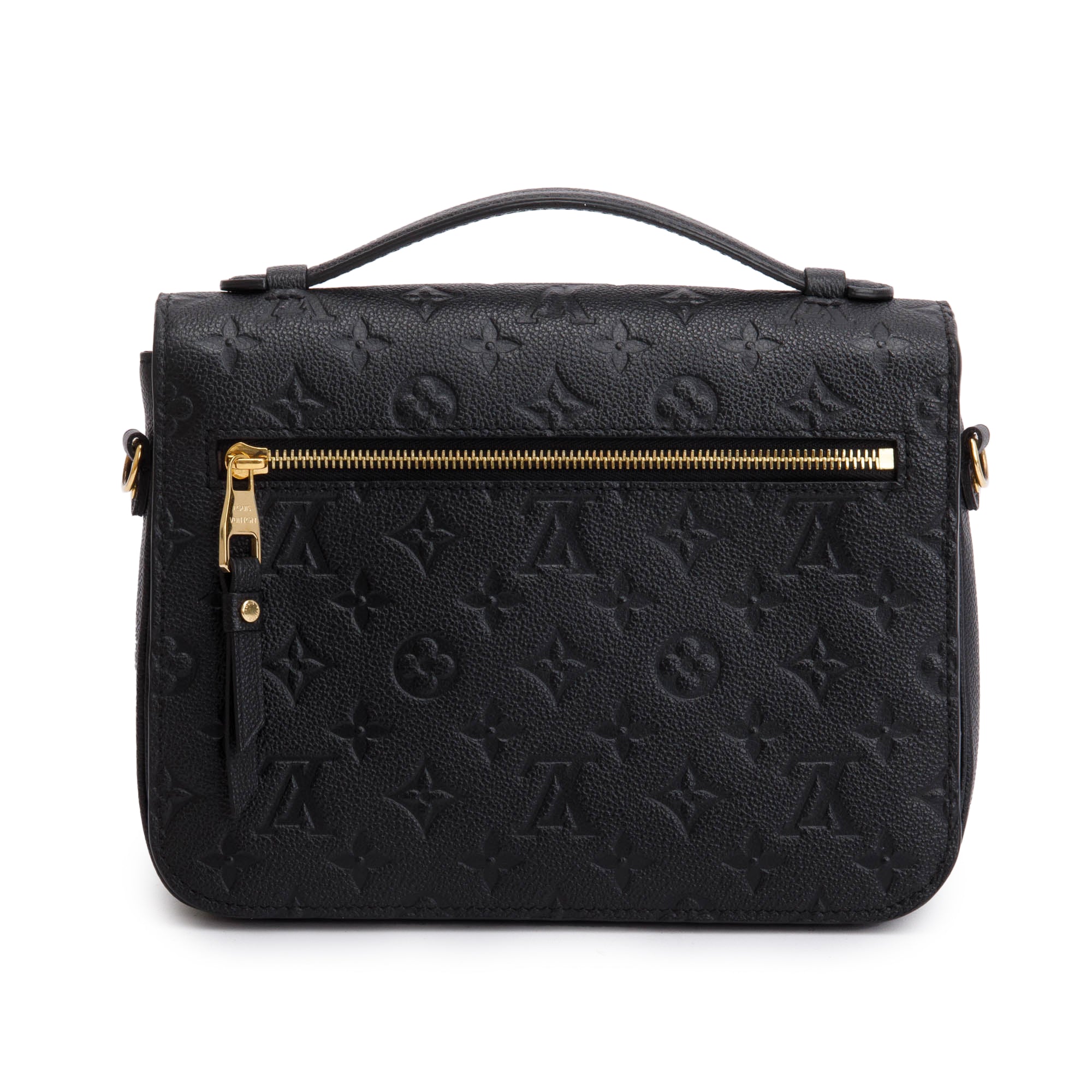 Louis Vuitton 2021 Black Monogram Empreinte Leather Pochette Metis w/ Box & Receipt
