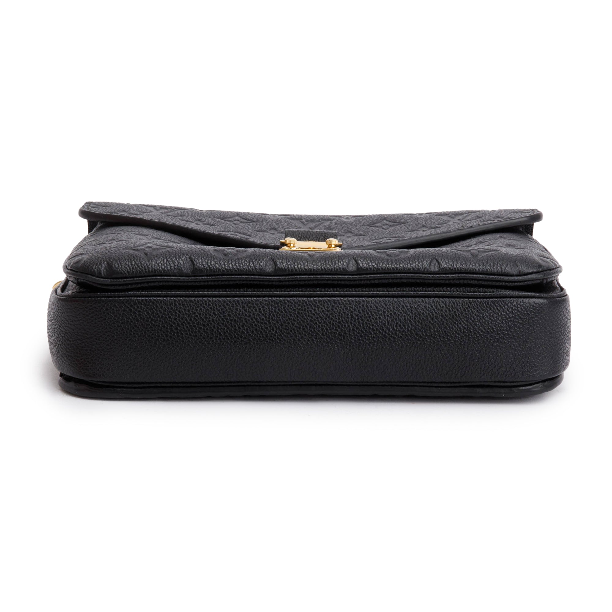 Louis Vuitton 2021 Black Monogram Empreinte Leather Pochette Metis w/ Box & Receipt