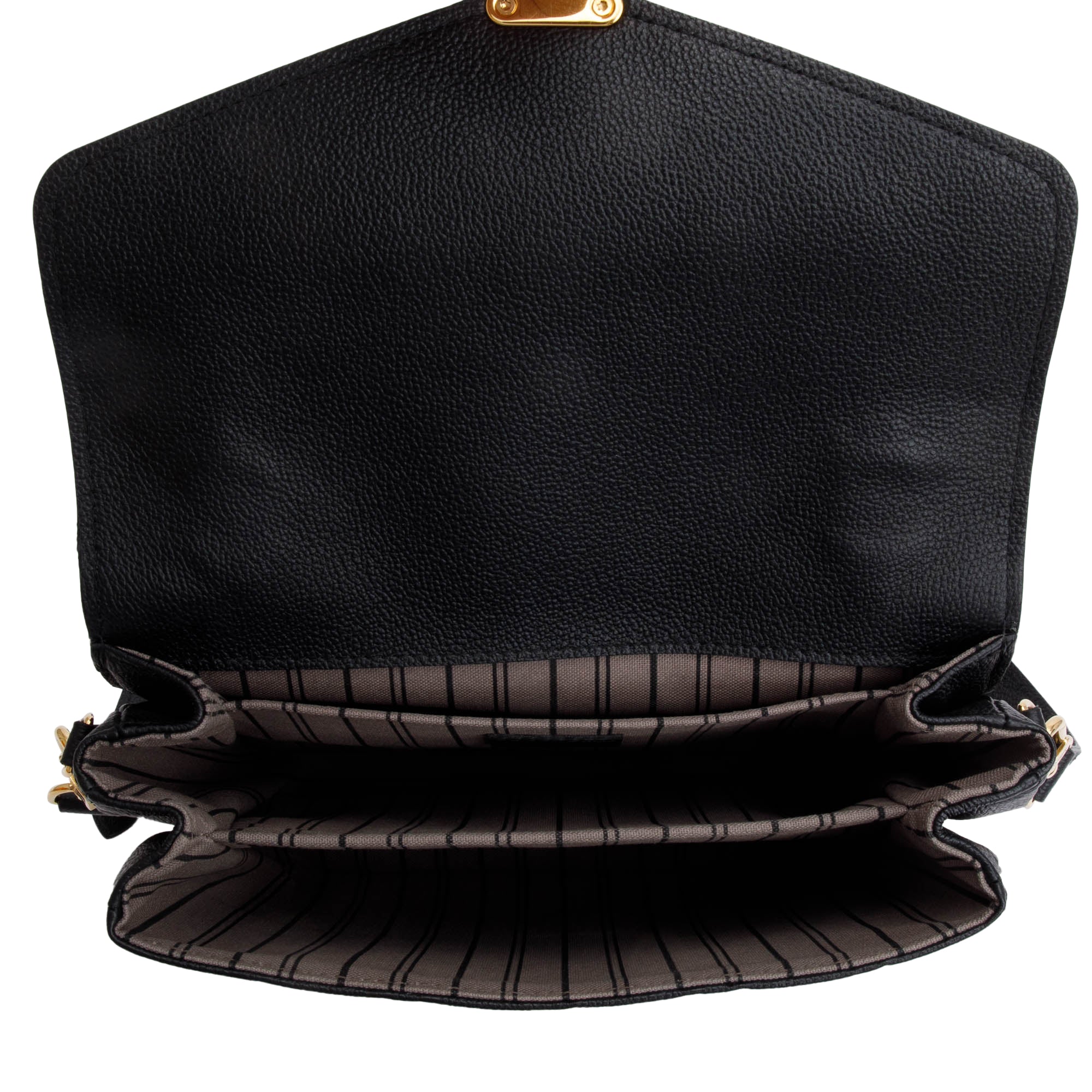 Louis Vuitton 2021 Black Monogram Empreinte Leather Pochette Metis w/ Box & Receipt