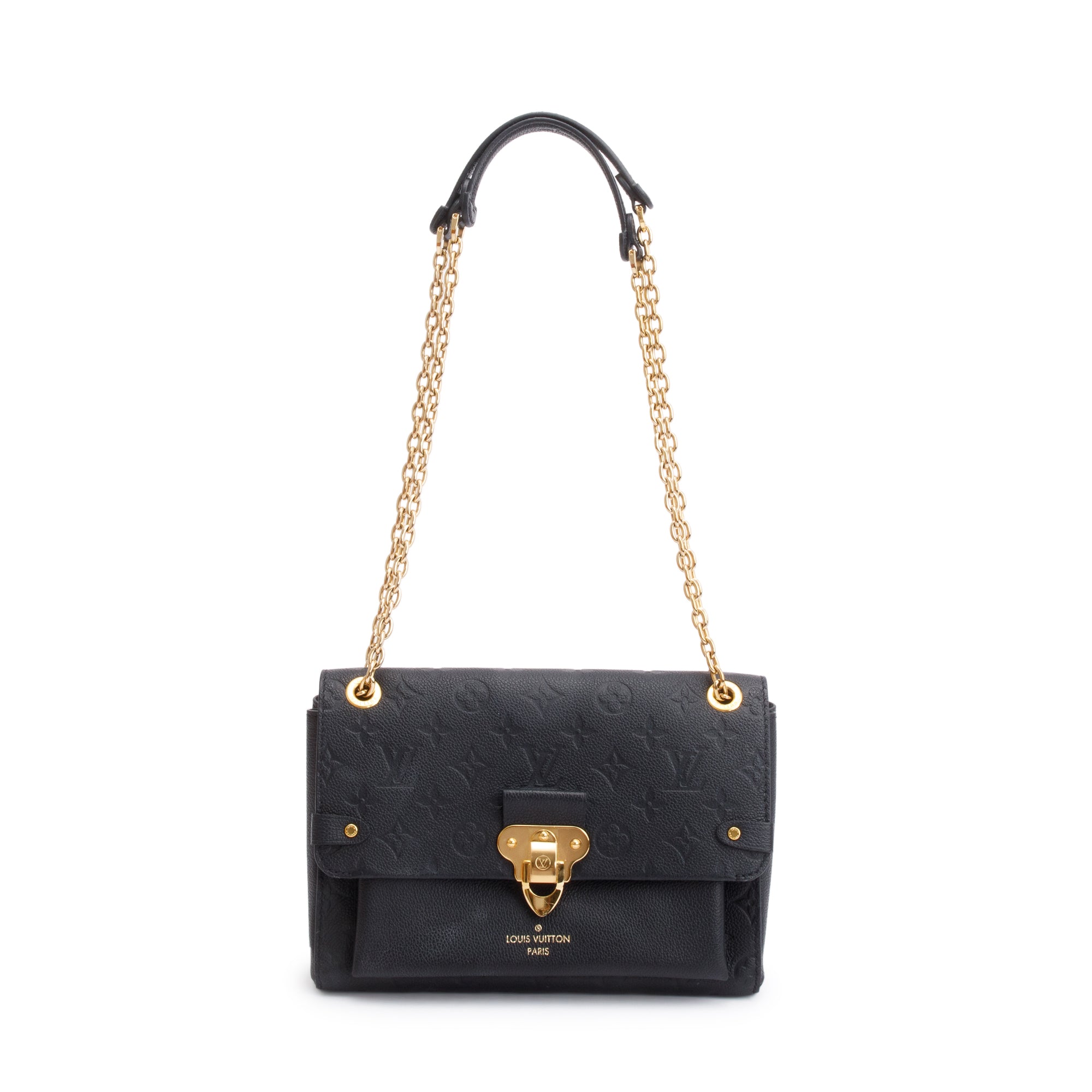 Louis Vuitton 2021 Black Monogram Empreinte Leather Vavin PM w/ Box & Receipt