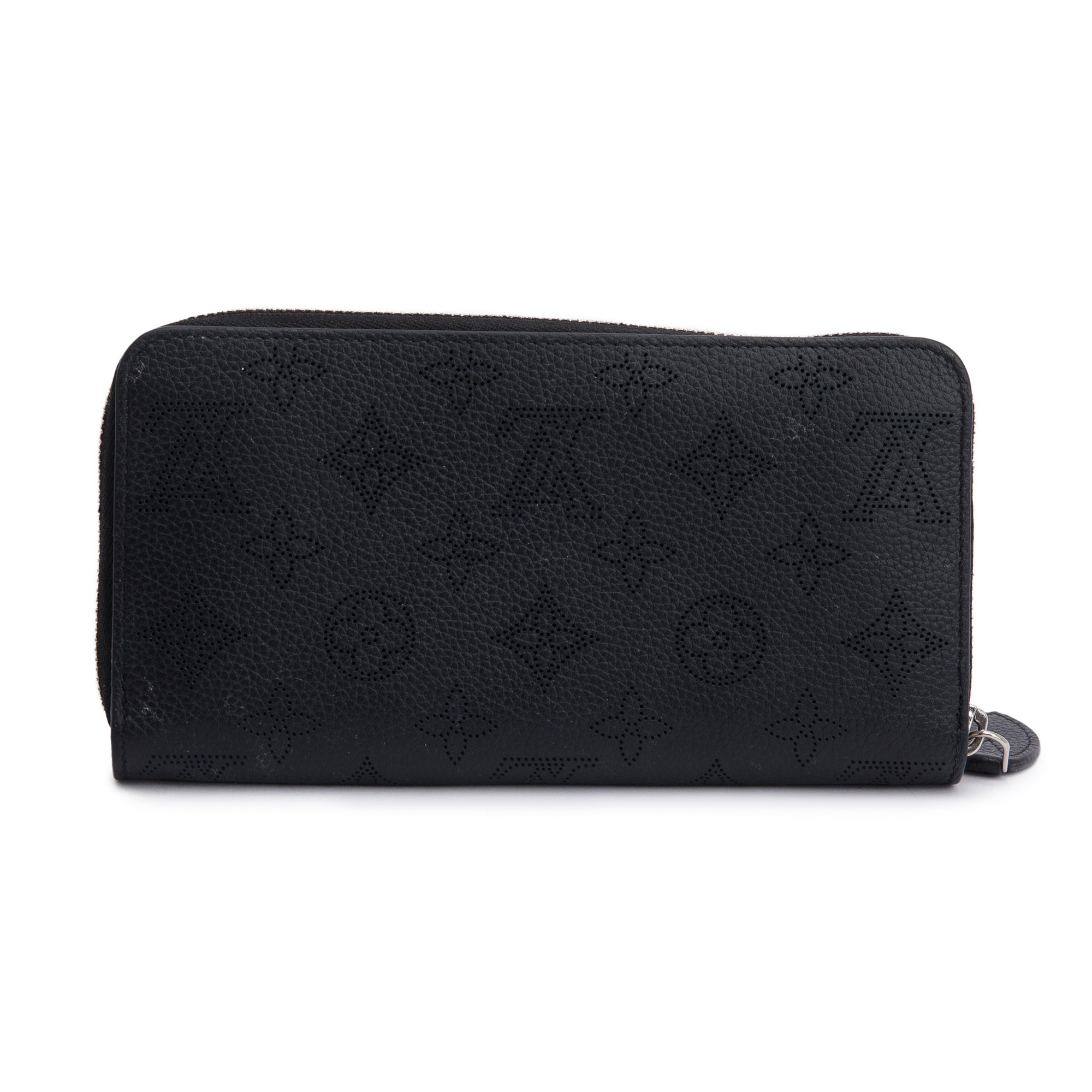 Louis Vuitton 2021 Black Monogram Mahina Zippy Wallet