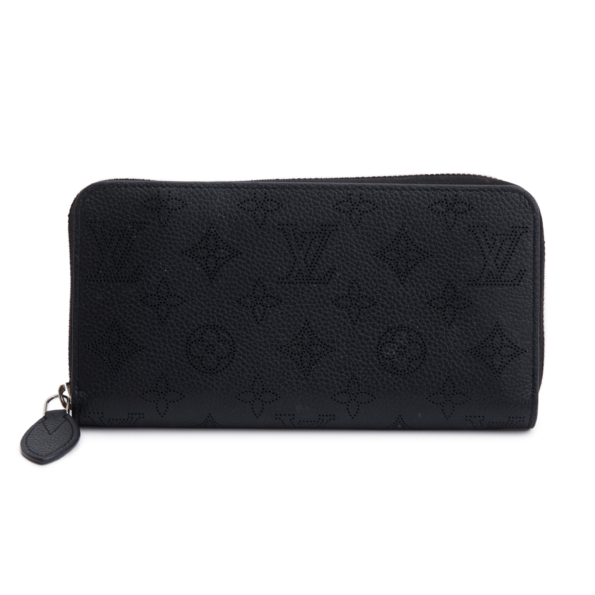 Louis Vuitton 2021 Black Monogram Mahina Zippy Wallet