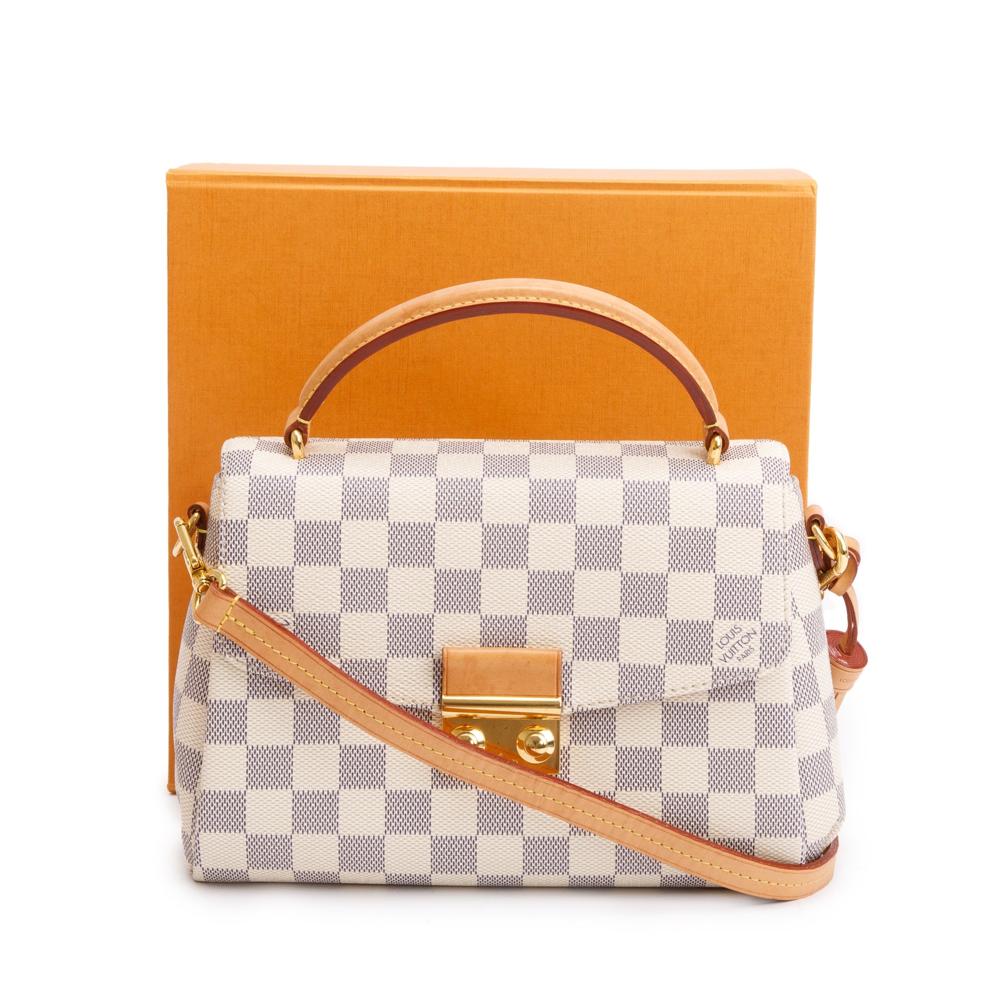 Louis Vuitton 2021 Damier Azur Croisette Bag w/ Box