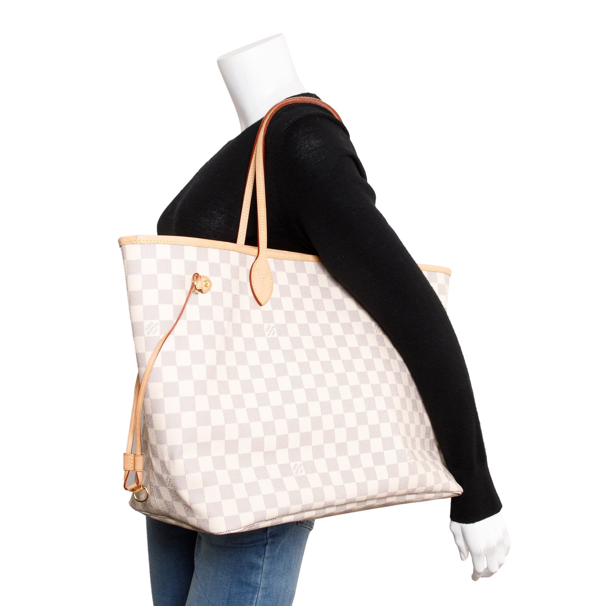 Louis Vuitton 2021 Damier Azur Neverfull GM w/ Box & Receipt