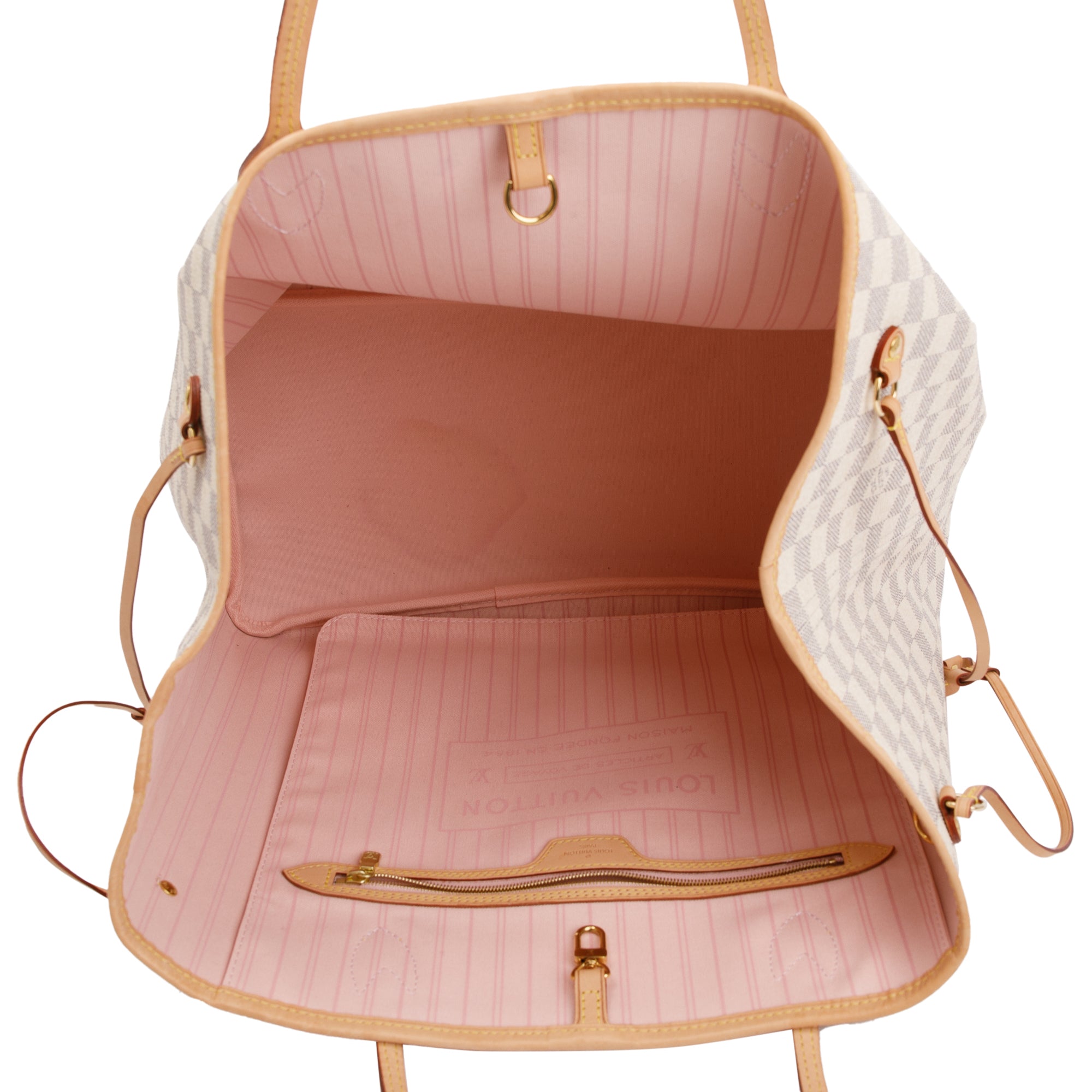 Louis Vuitton 2021 Damier Azur Neverfull GM w/ Box & Receipt